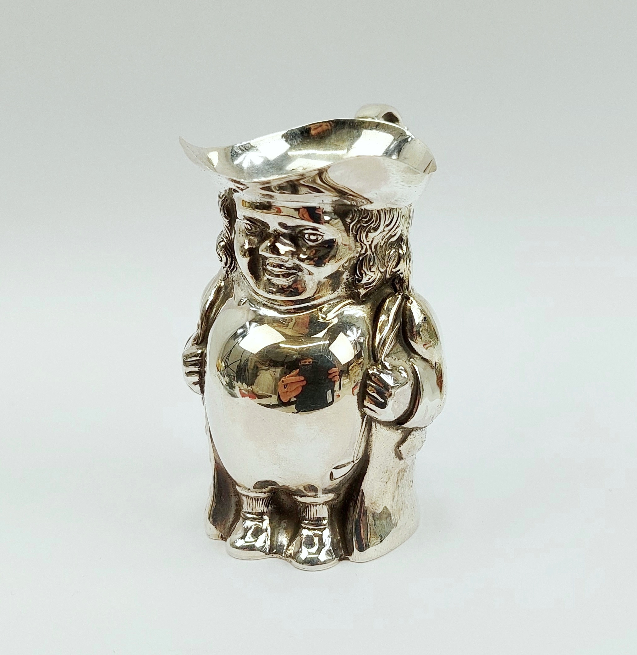Miniature Silver Toby Jug by William Davenport c1890