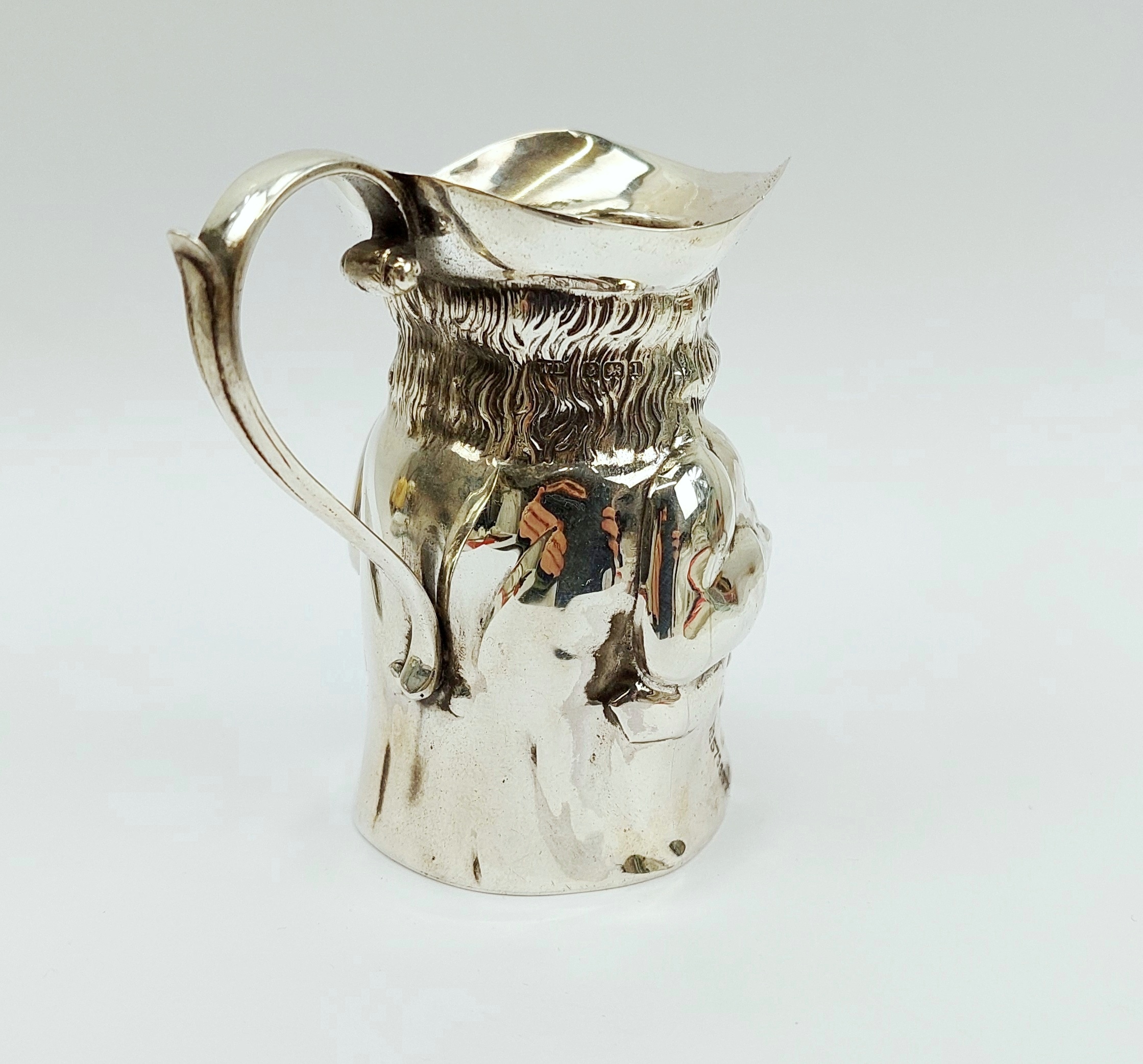 Miniature Silver Toby Jug by William Davenport c1890 - Image 3