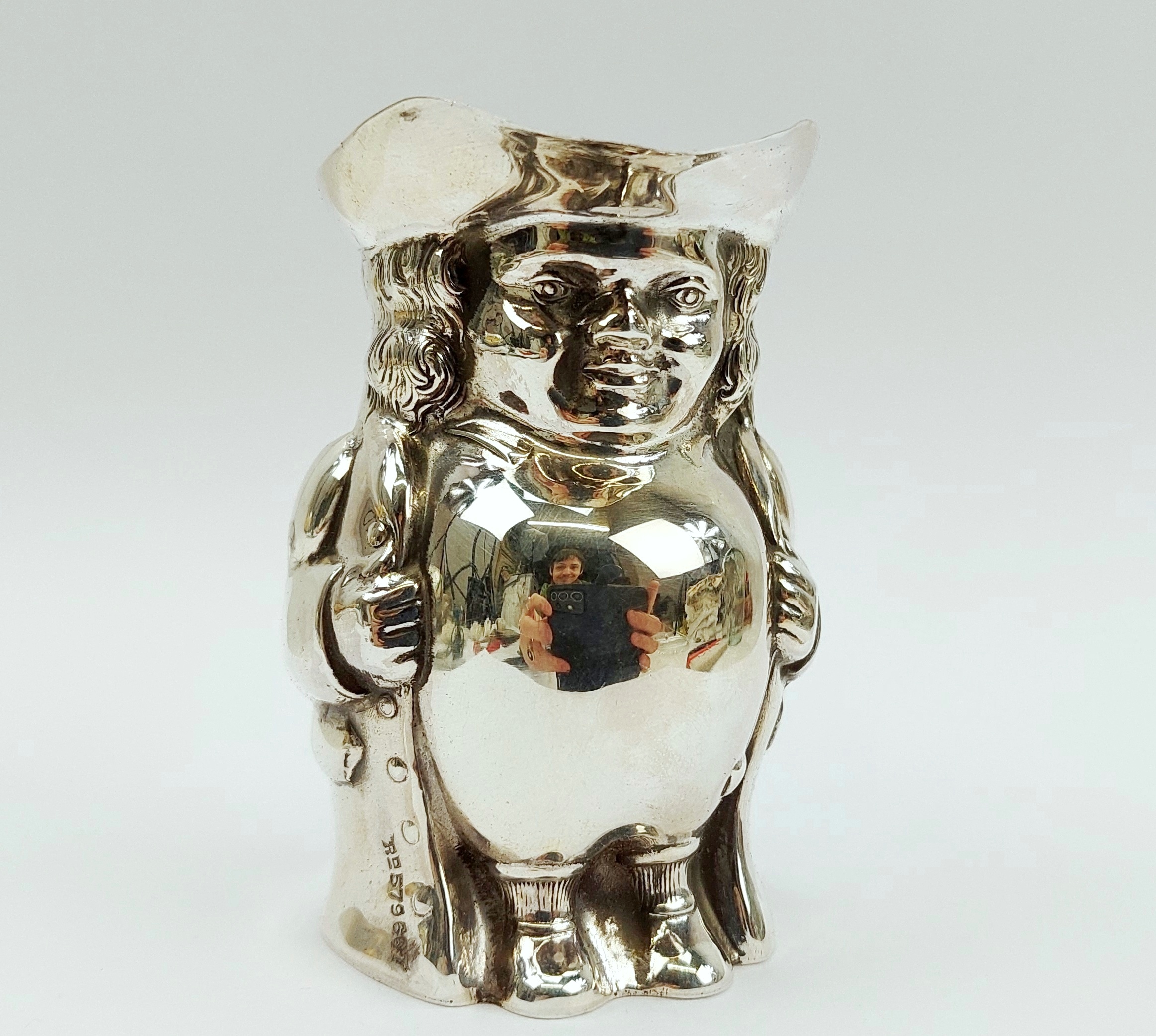 Miniature Silver Toby Jug by William Davenport c1890 - Image 4