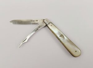 c1924 Silver & Mother of Pearl Fruit Knife