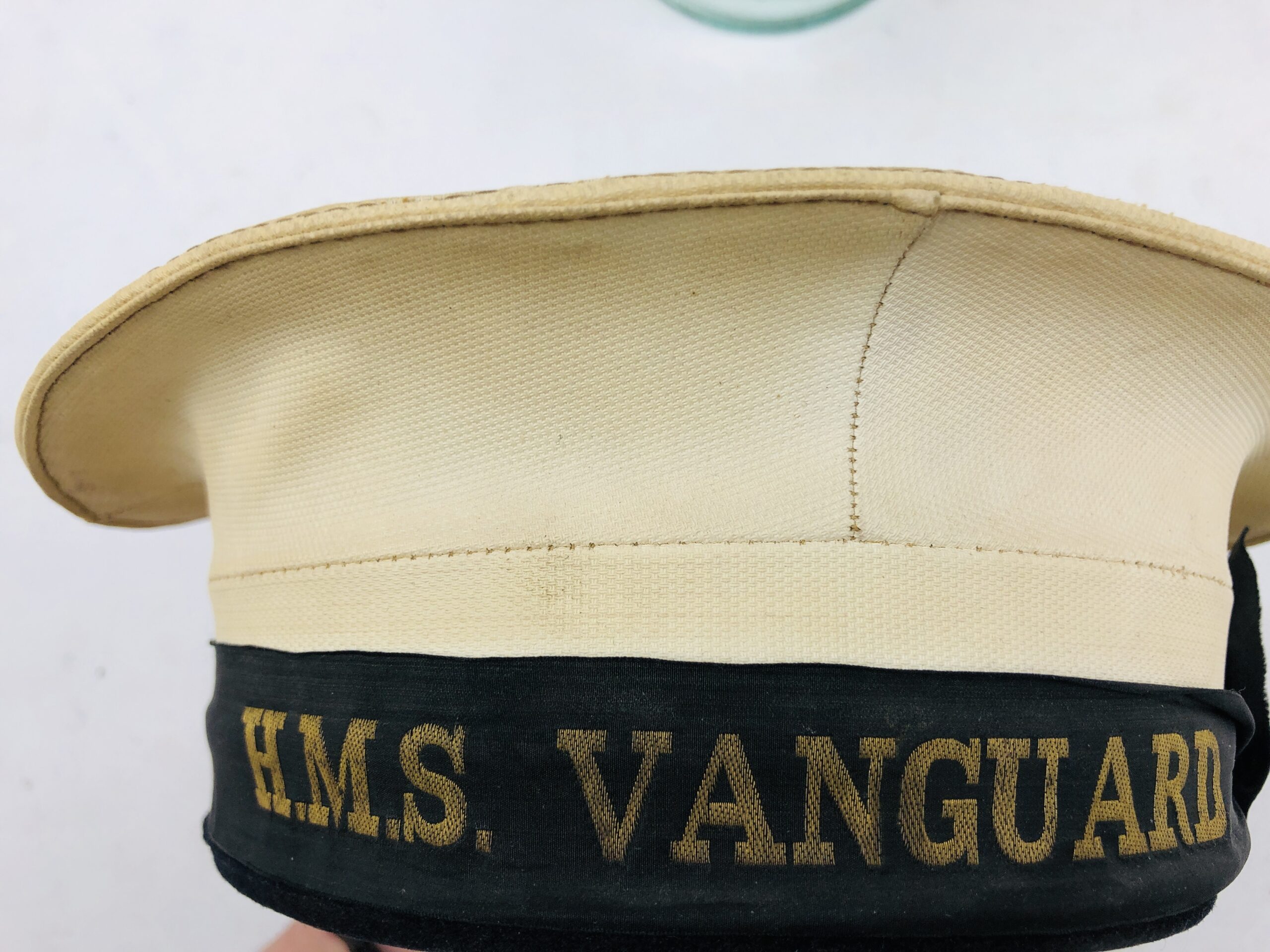 Original Cap of HMS Vanguard - Image 8