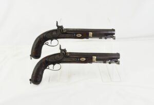 Pair of Manton Percussion Pistols c.1800