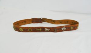 Leather Cap Badge Belt