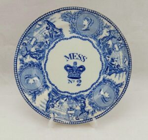 Royal Navy Victorian Young Queens Head Mess Plate No 2