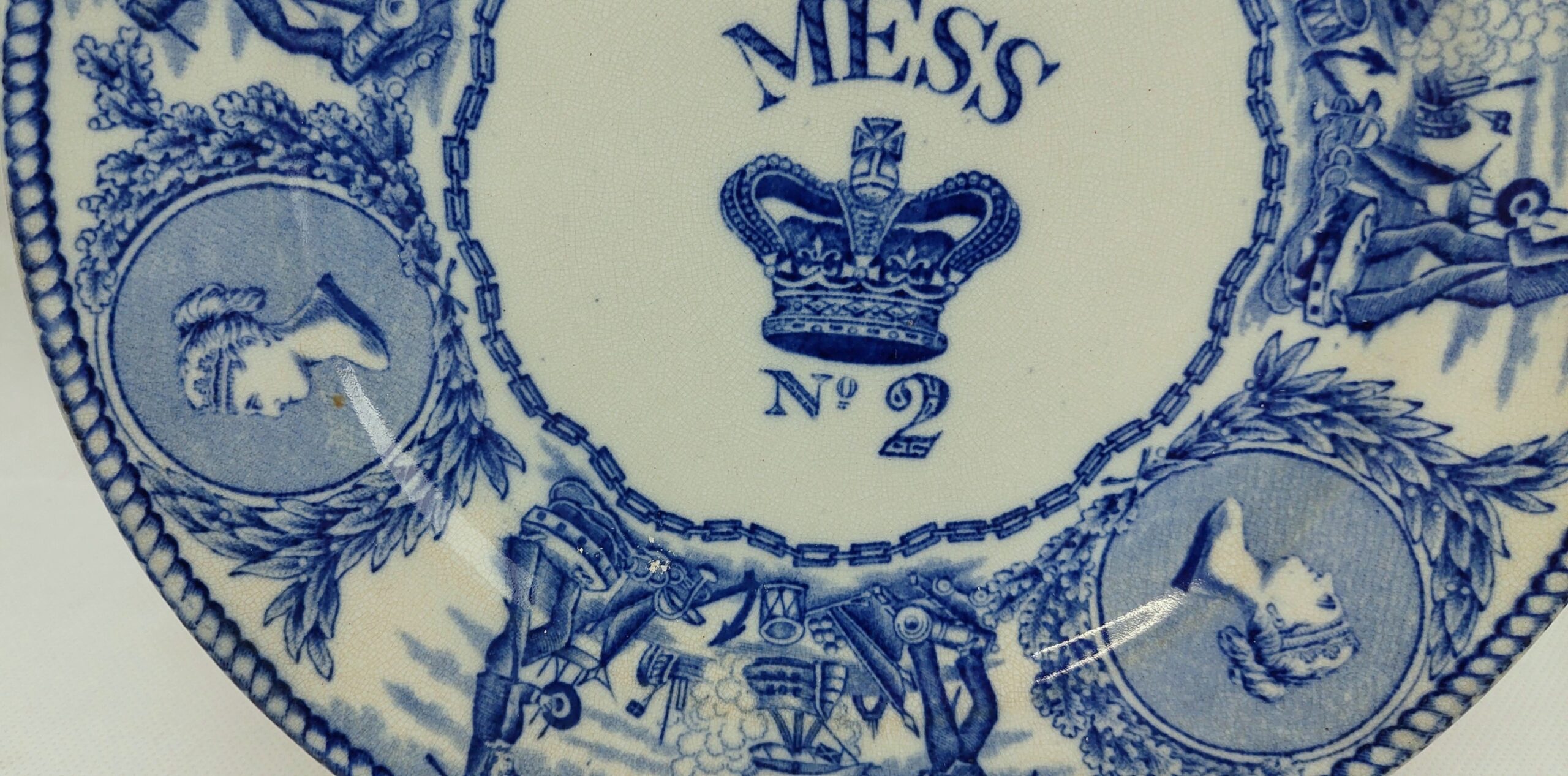 Royal Navy Victorian Young Queens Head Mess Plate No 2 - Image 4