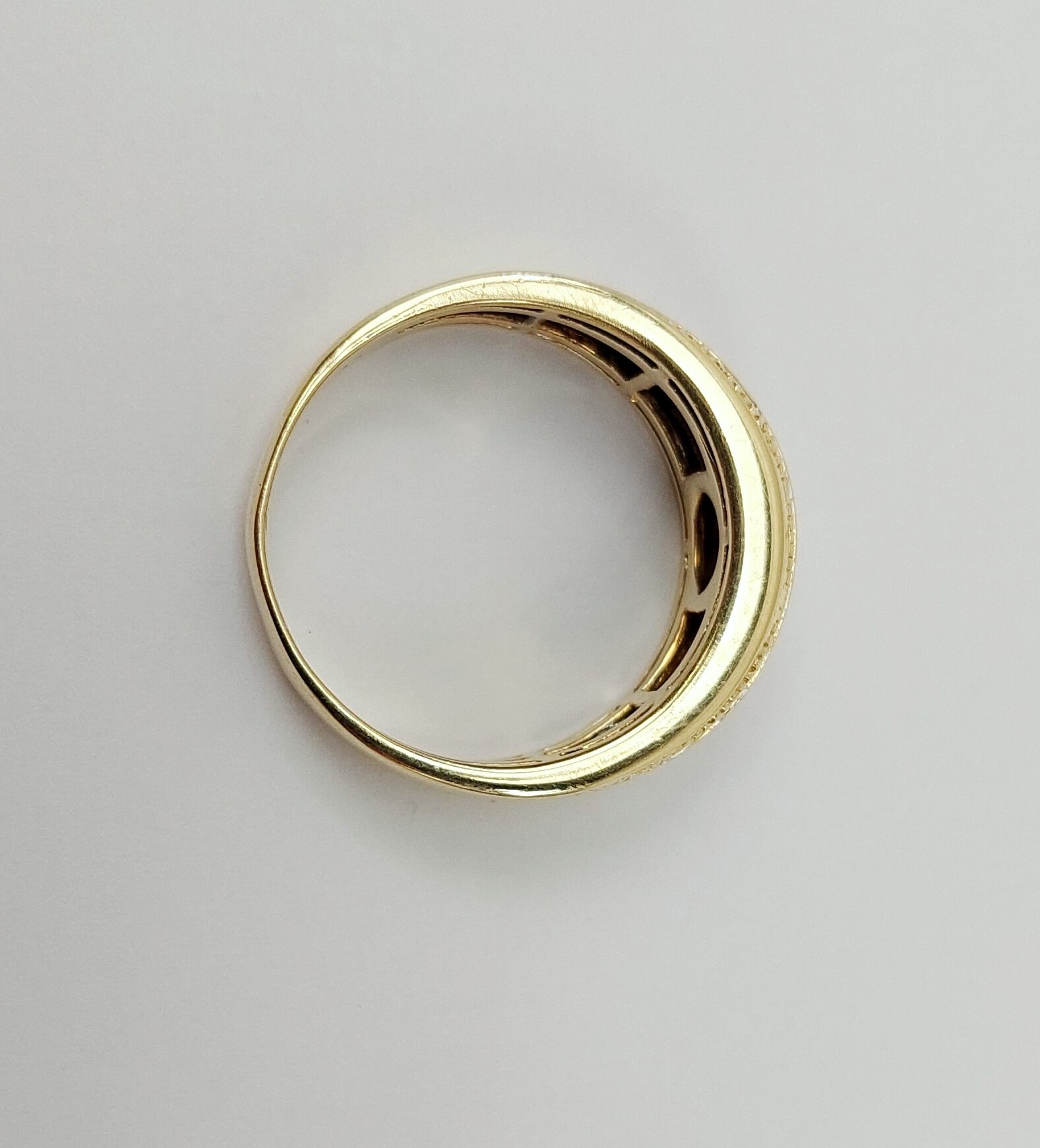 Gents 14ct Yellow Gold 9 Stone 0.84CTW Diamond Ring UK Size X, US 11.75 - Image 7