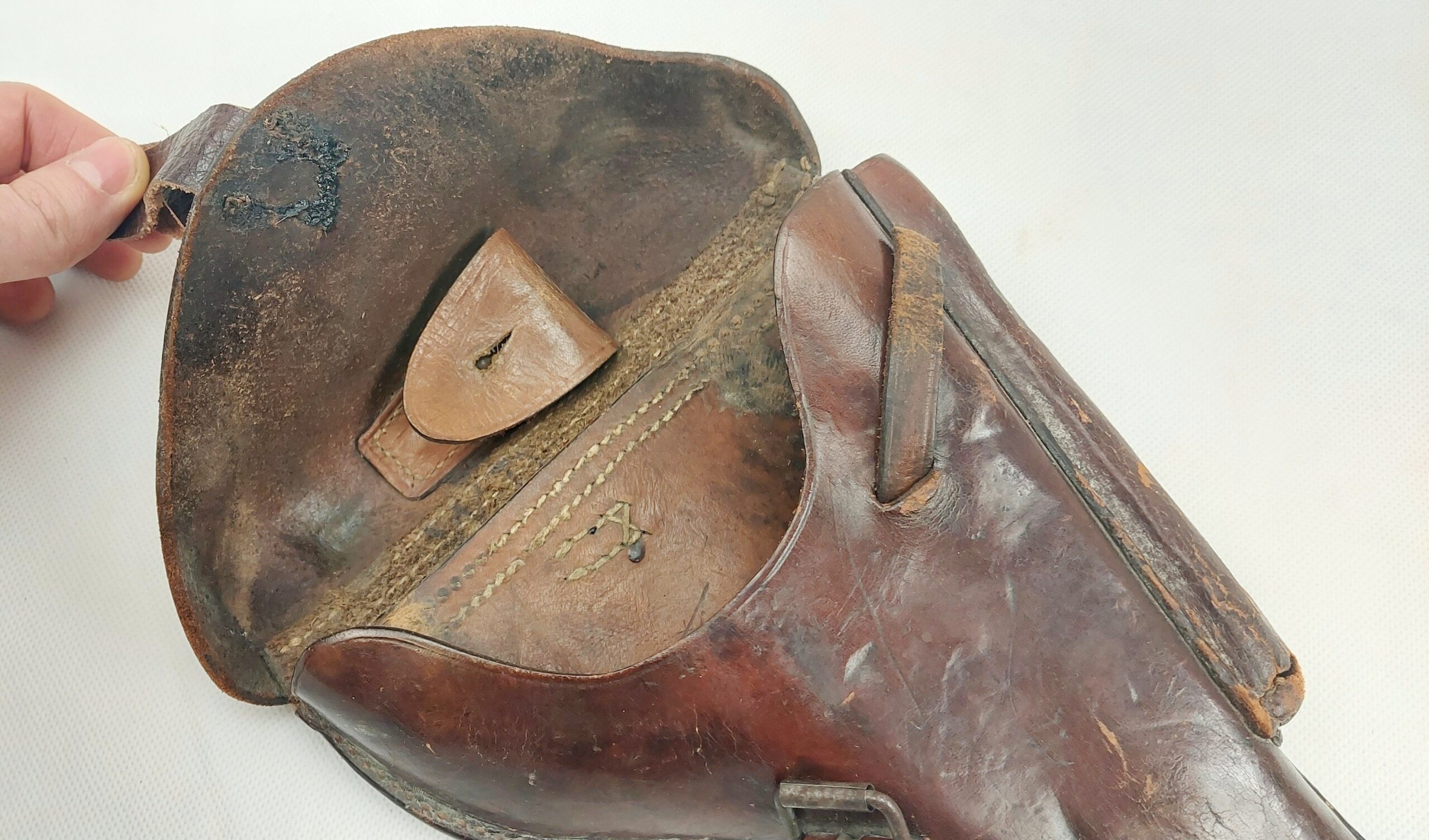 WW1 1916 Dated Leather Luger PO8 Holster By A Schwalbe Of Berlin - Image 4