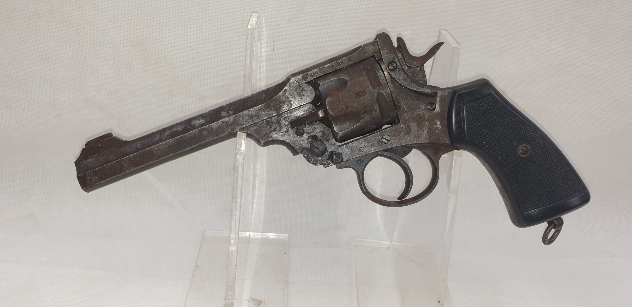 WW1 British 1917 Dated Webley Mk IV Revolver - Deactivated
