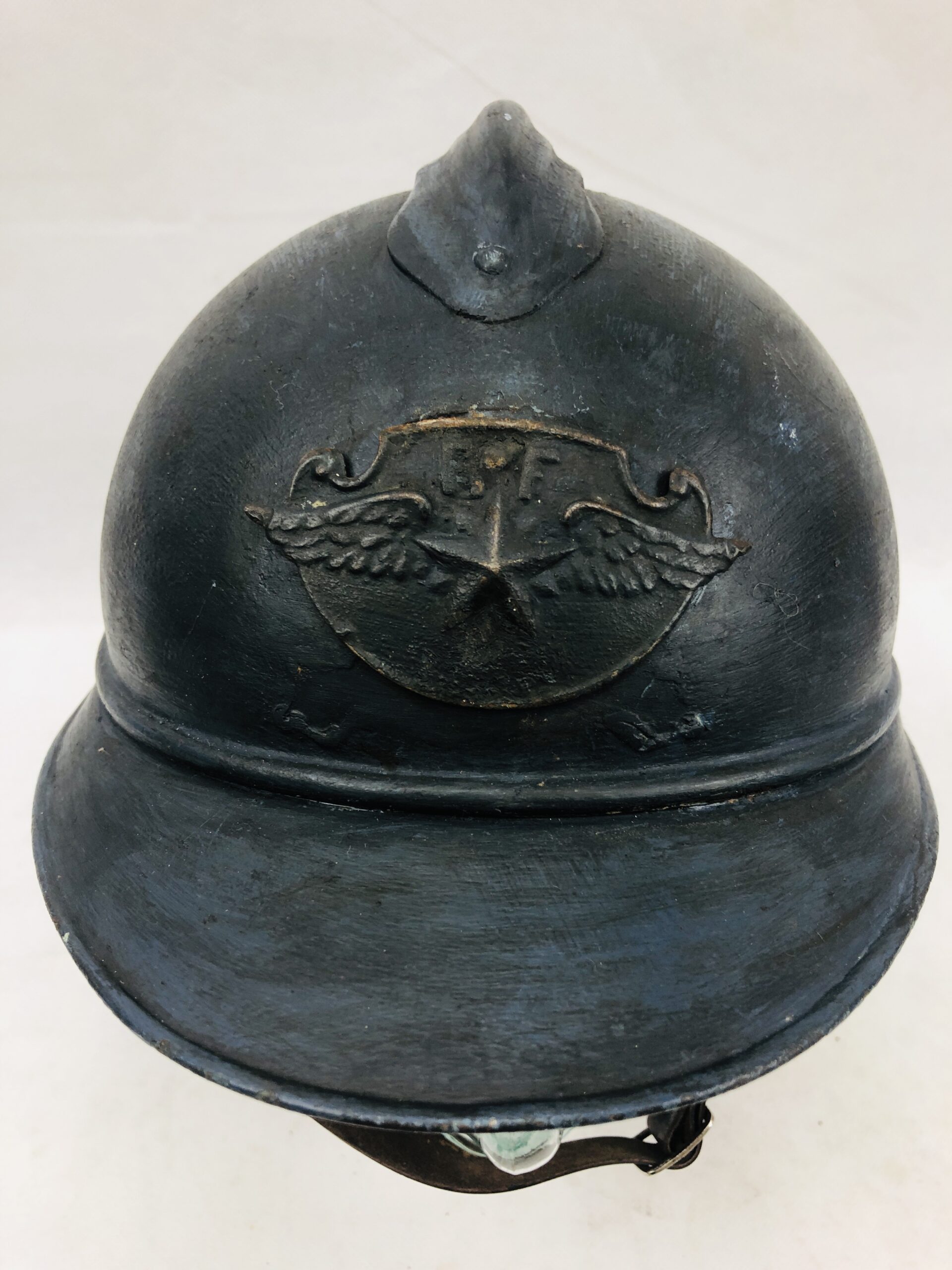 WW1 French Adrian Pattern Rare Flyers Version Helmet - Image 2