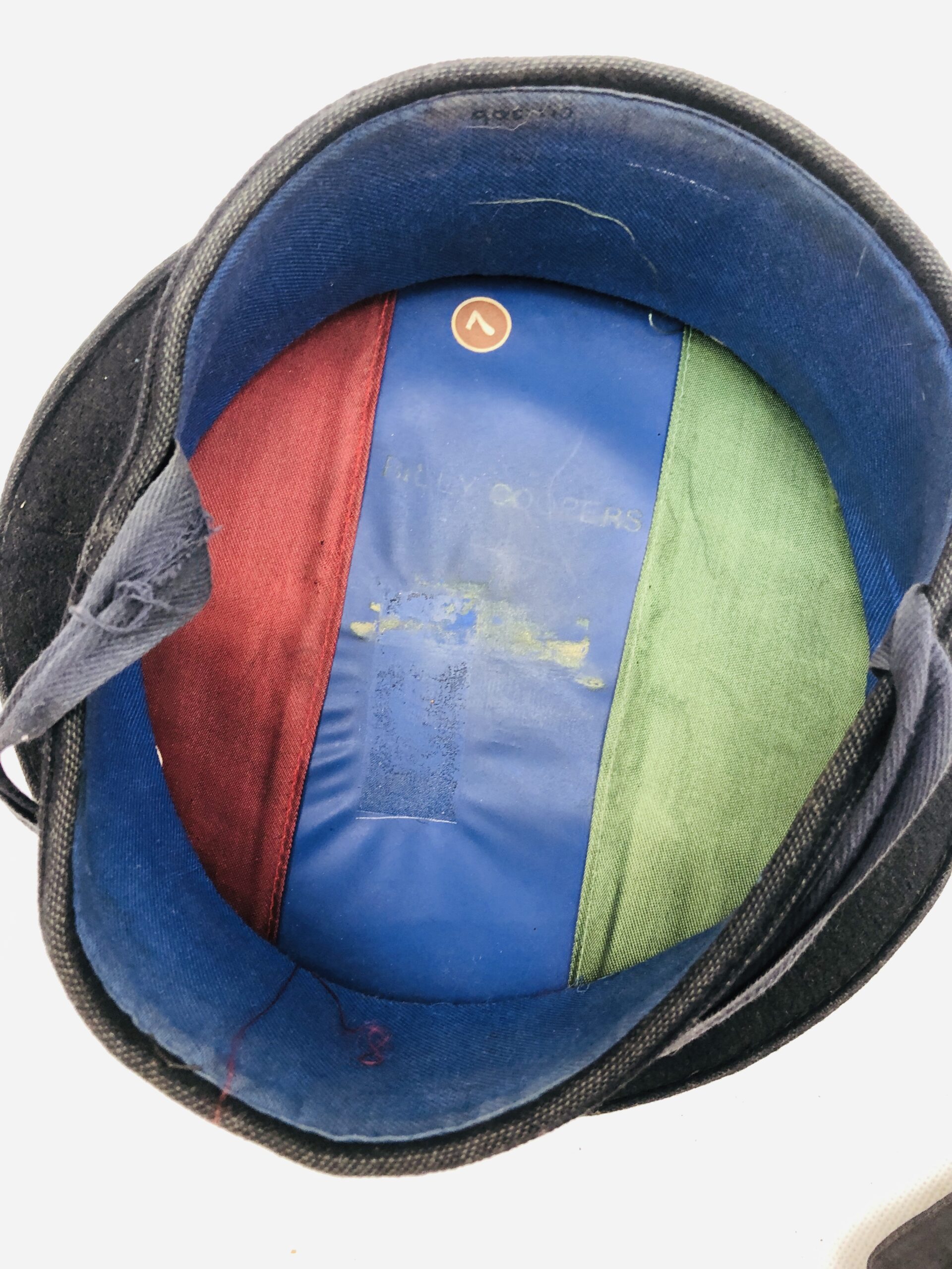 WW2 Royal Navy Black Cap With HMS Cap Tally - Image 4