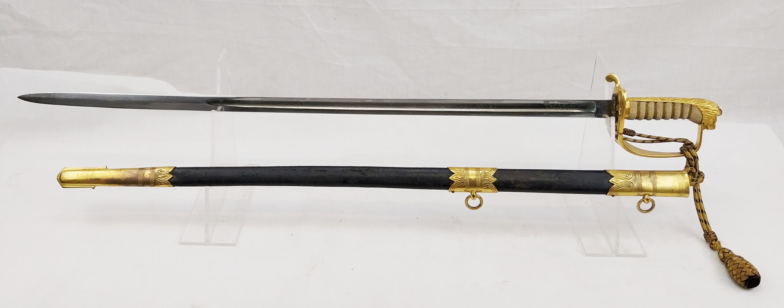 1827 Pattern Royal Navy Officers Sword and Scabbard - Image 11