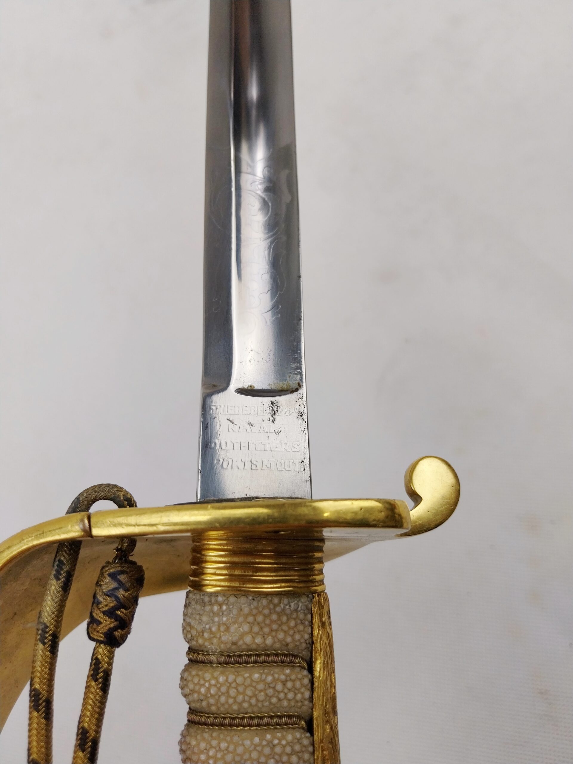 1827 Pattern Royal Navy Officers Sword and Scabbard - Image 8