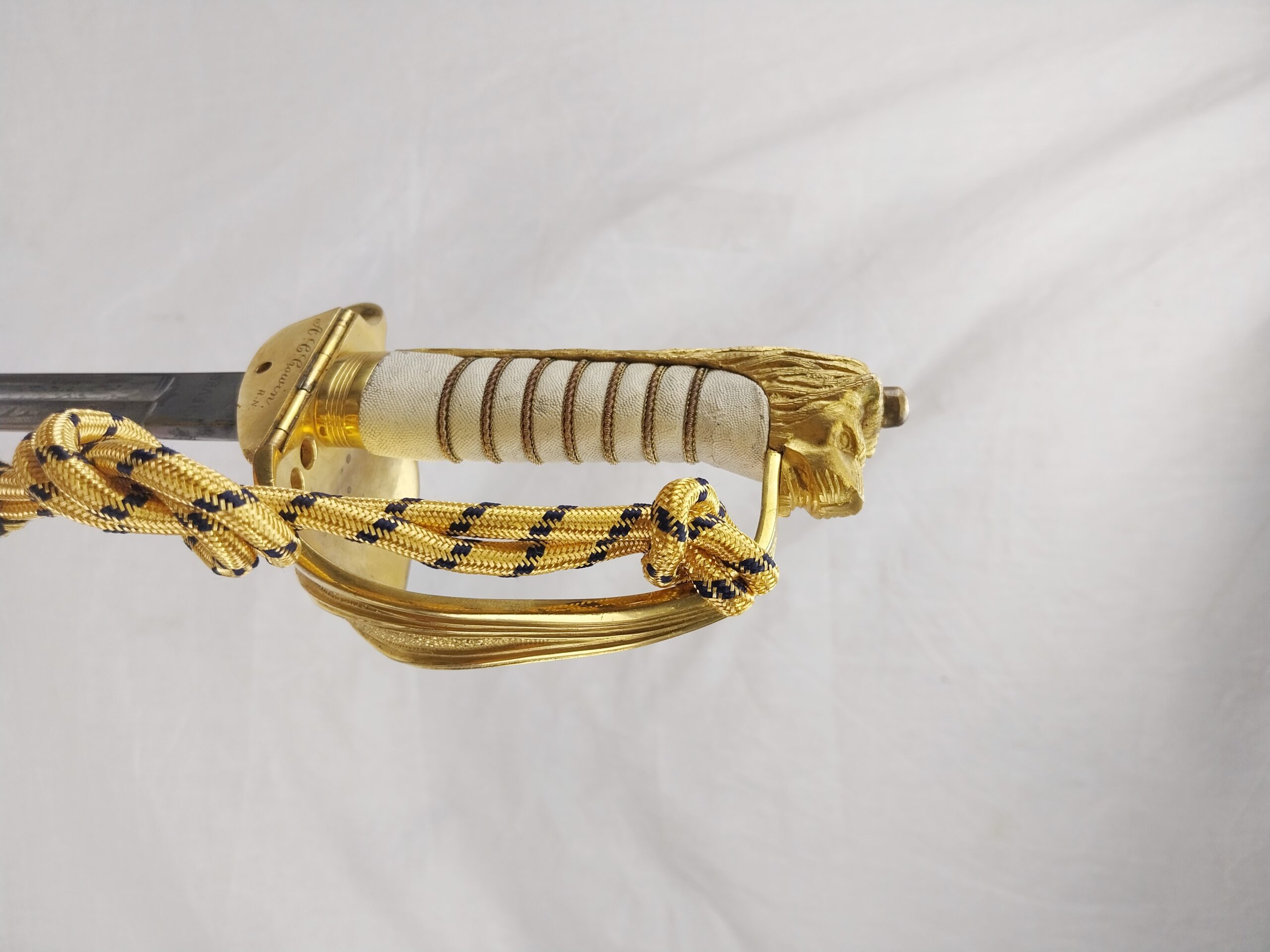 1827 Pattern Royal Navy Officers Sword with Scabbard and Case - Image 8