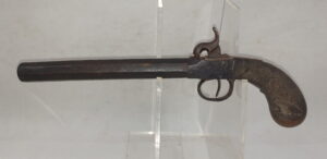 19th Century Very Long Boxlock Percussion Pistol
