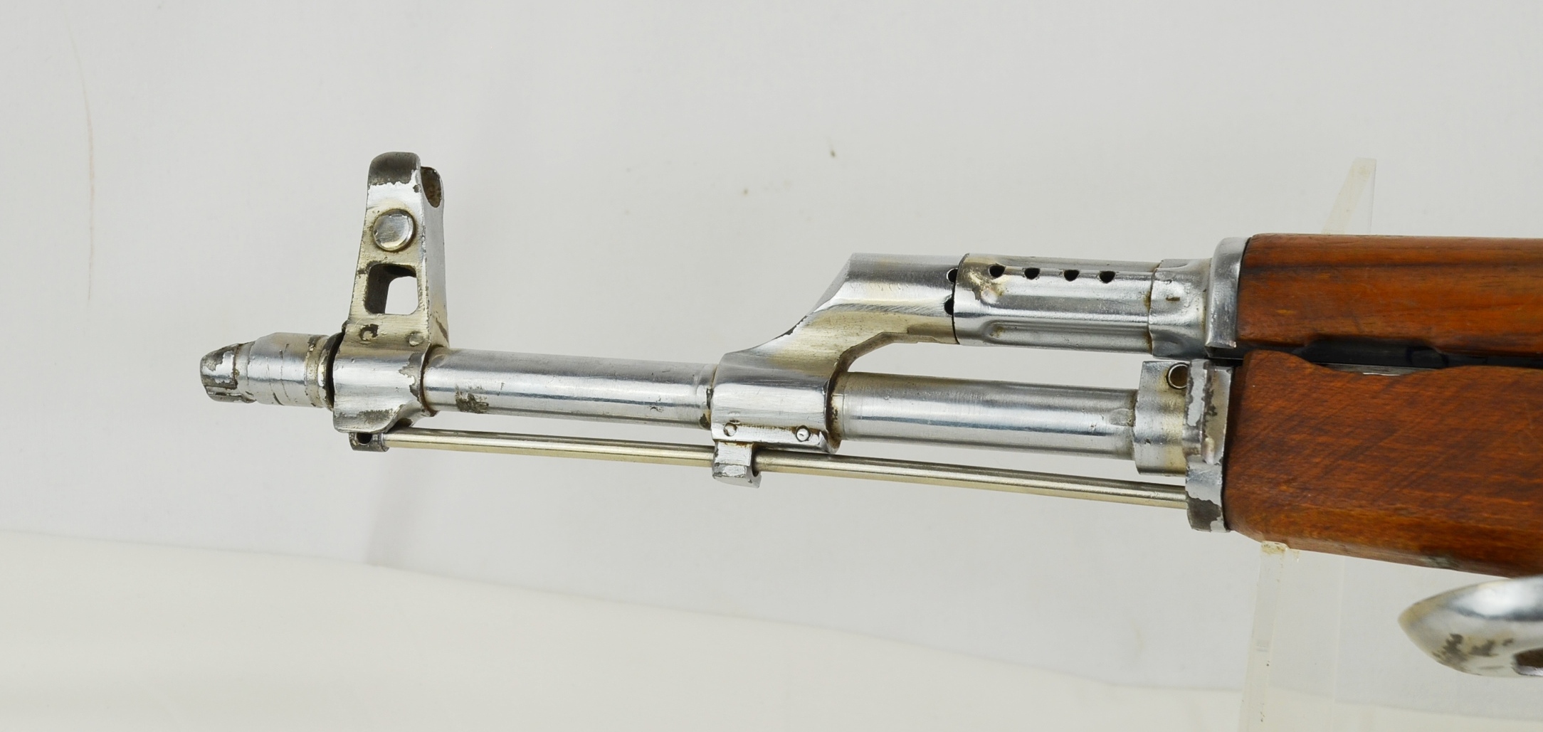 Iraqi Nickel Plated AK-47 Assault Rifle AKMS - Image 3