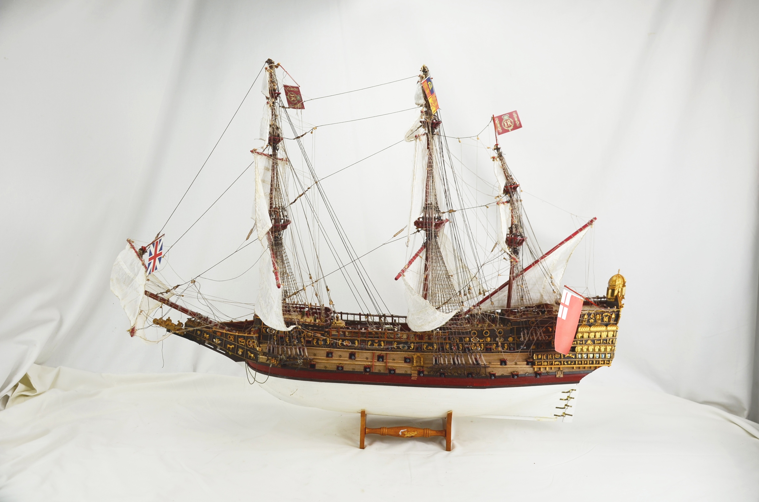 Hand Built Scale Model of HMS Sovereign Of The Seas 90 Gun Ship of the Line - Image 2
