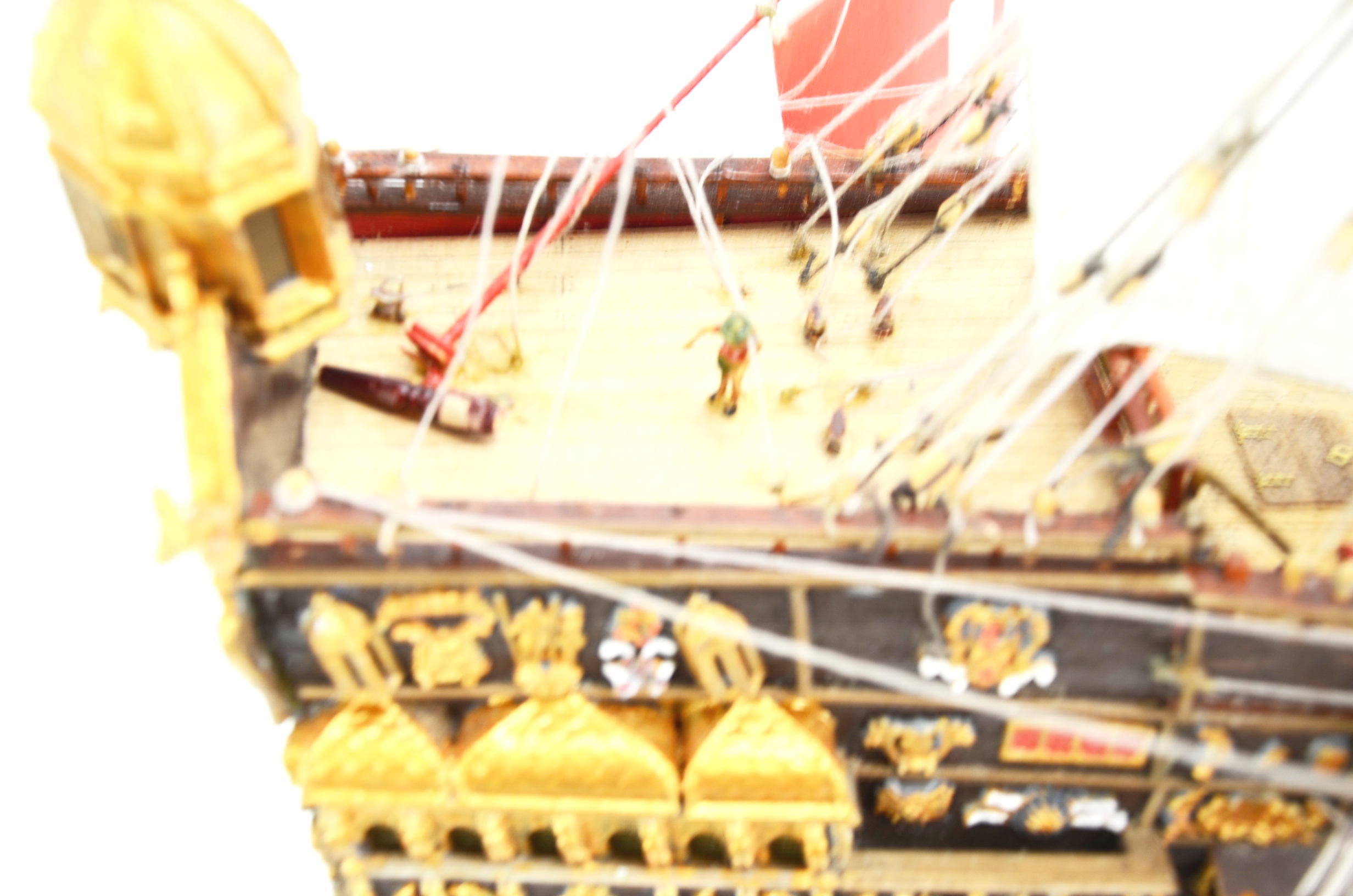 Hand Built Scale Model of HMS Sovereign Of The Seas 90 Gun Ship of the Line - Image 10
