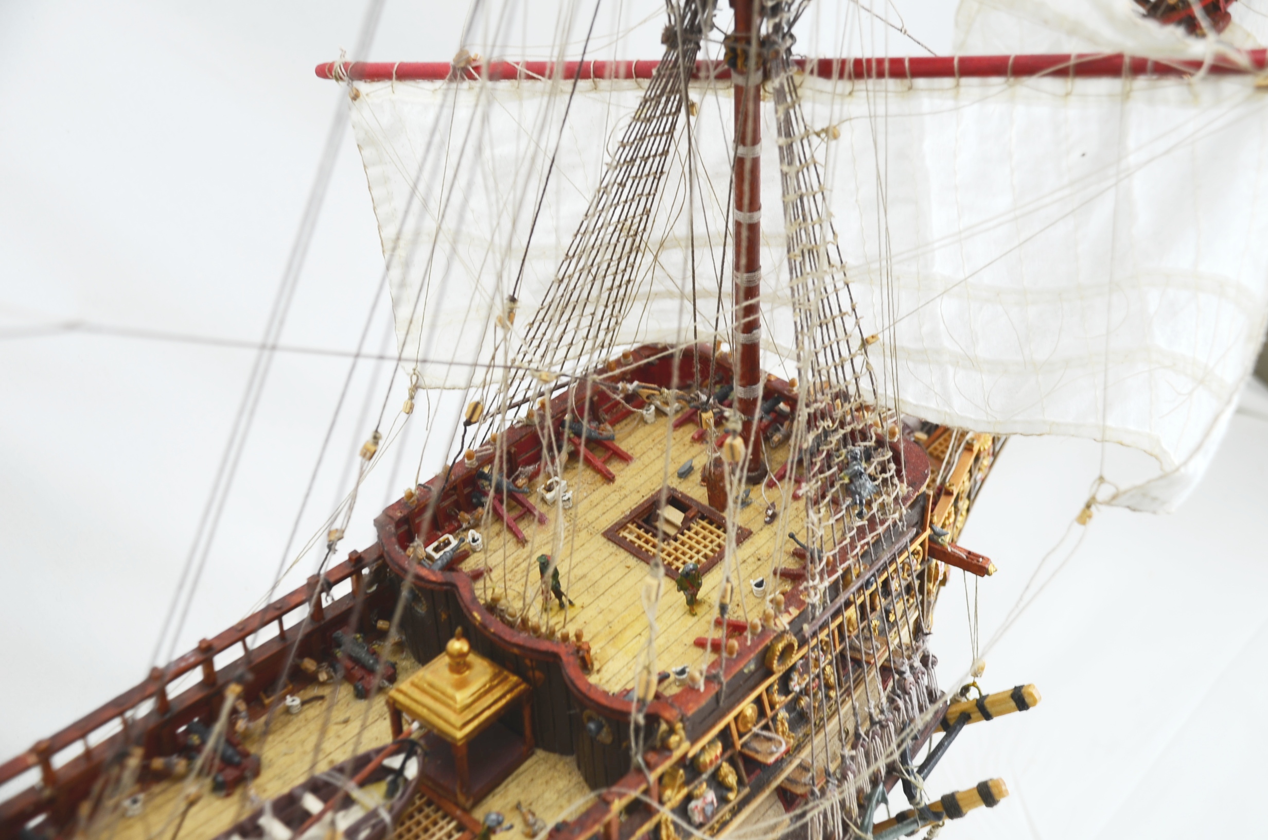 Hand Built Scale Model of HMS Sovereign Of The Seas 90 Gun Ship of the Line - Image 11