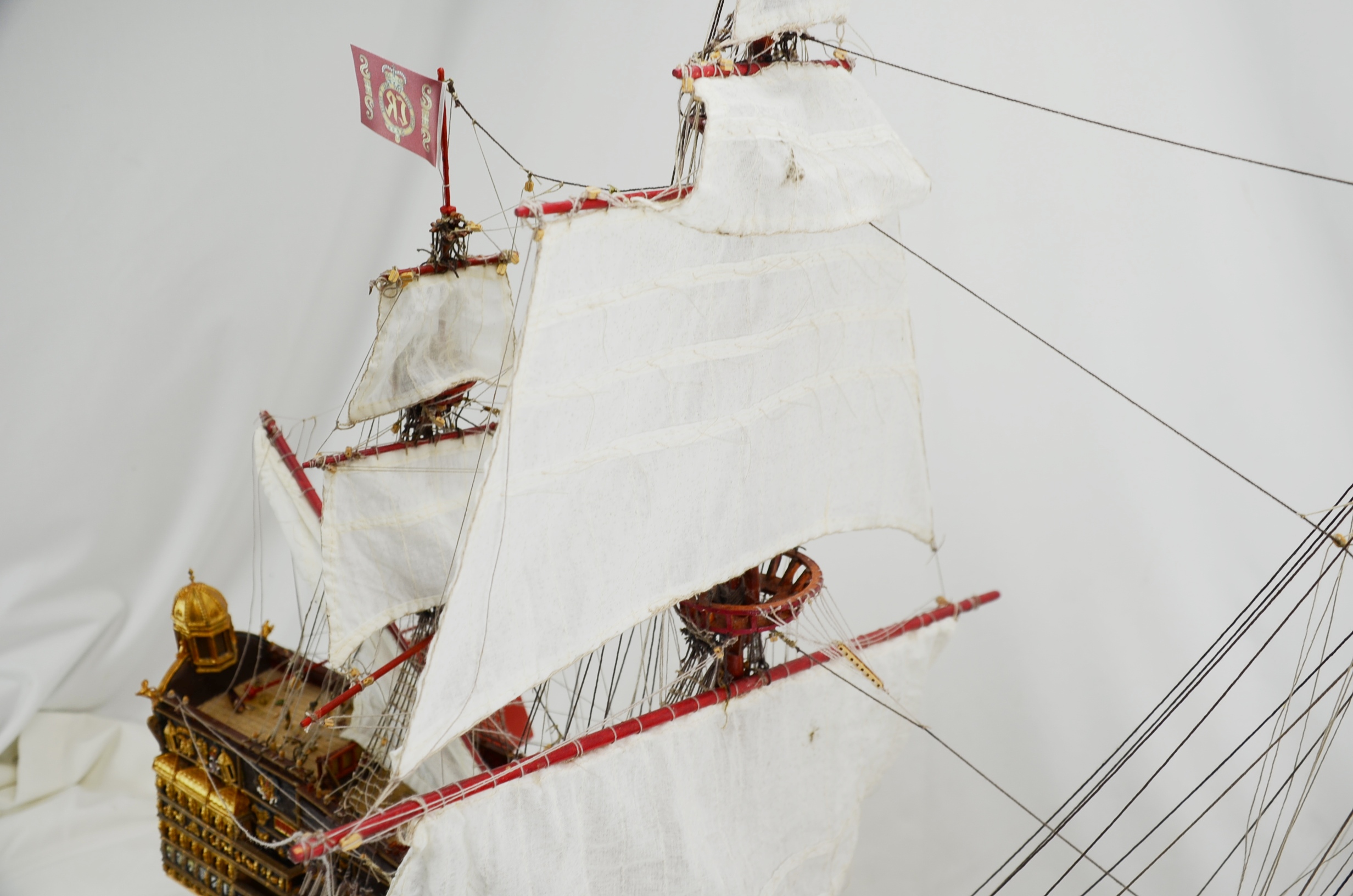 Hand Built Scale Model of HMS Sovereign Of The Seas 90 Gun Ship of the Line - Image 14