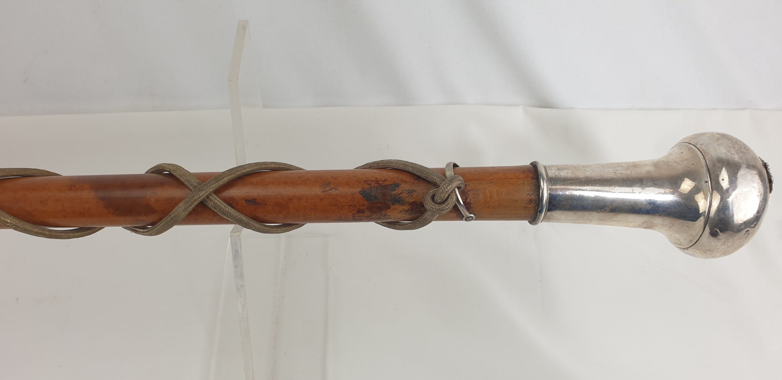 Early 20th Century Italian Drum Majors Band Mace with Order of the Seraphim Badge - Image 3