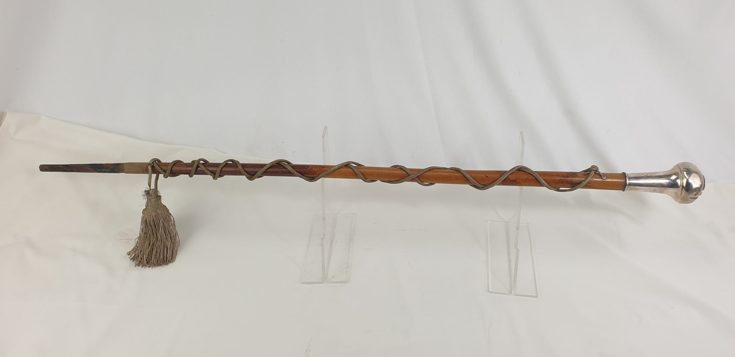 Early 20th Century Italian Drum Majors Band Mace with Order of the Seraphim Badge