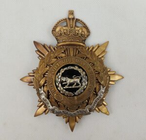 Edwardian Hampshire Regiment Officers Helmet Plate