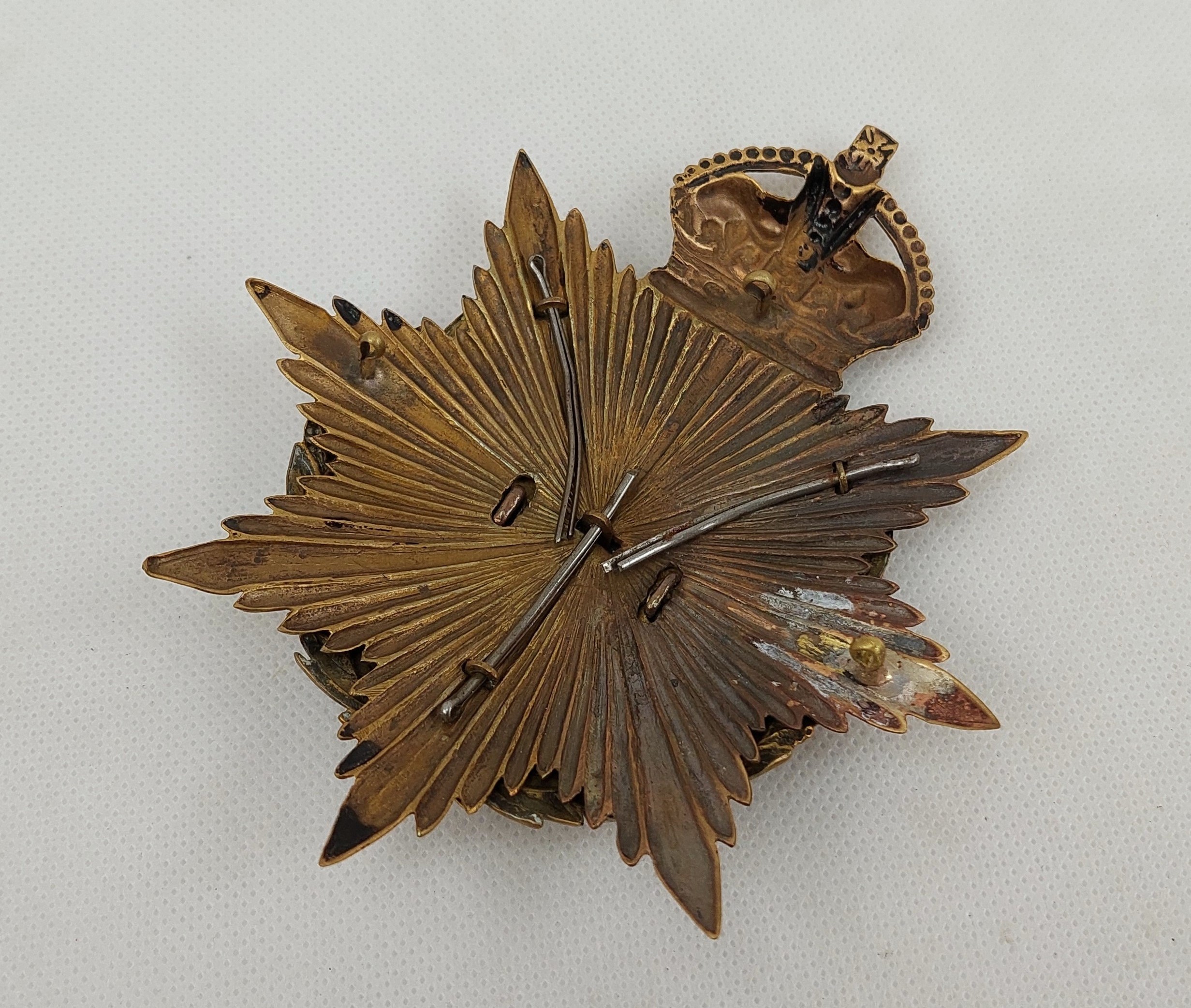 Edwardian Hampshire Regiment Officers Helmet Plate - Image 3