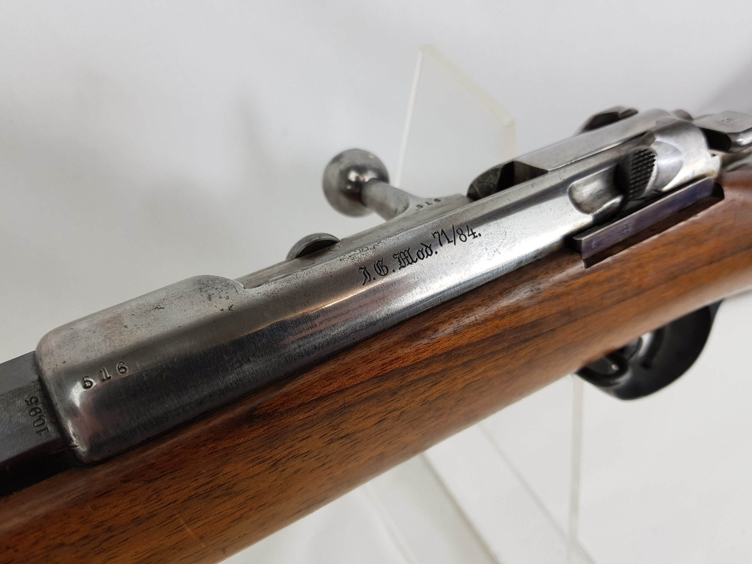 Imperial German Mauser Model 71/84 Bolt Action Service Rifle dated 1887 - Image 9