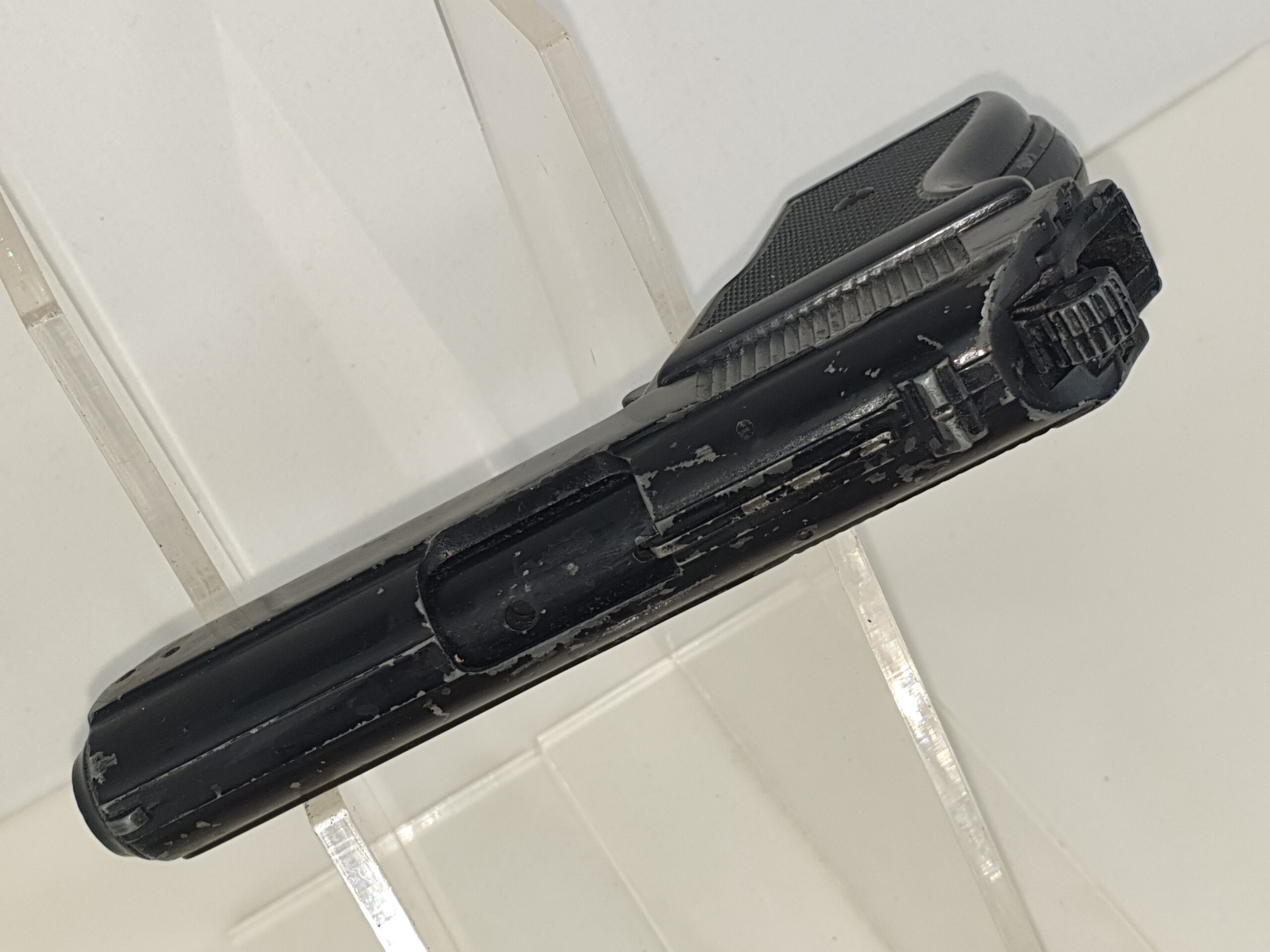 Italian Bruni ME8 Police Cal 8mm Blankfire Webley Import Model of a Walther PPK and Holster - Image 3