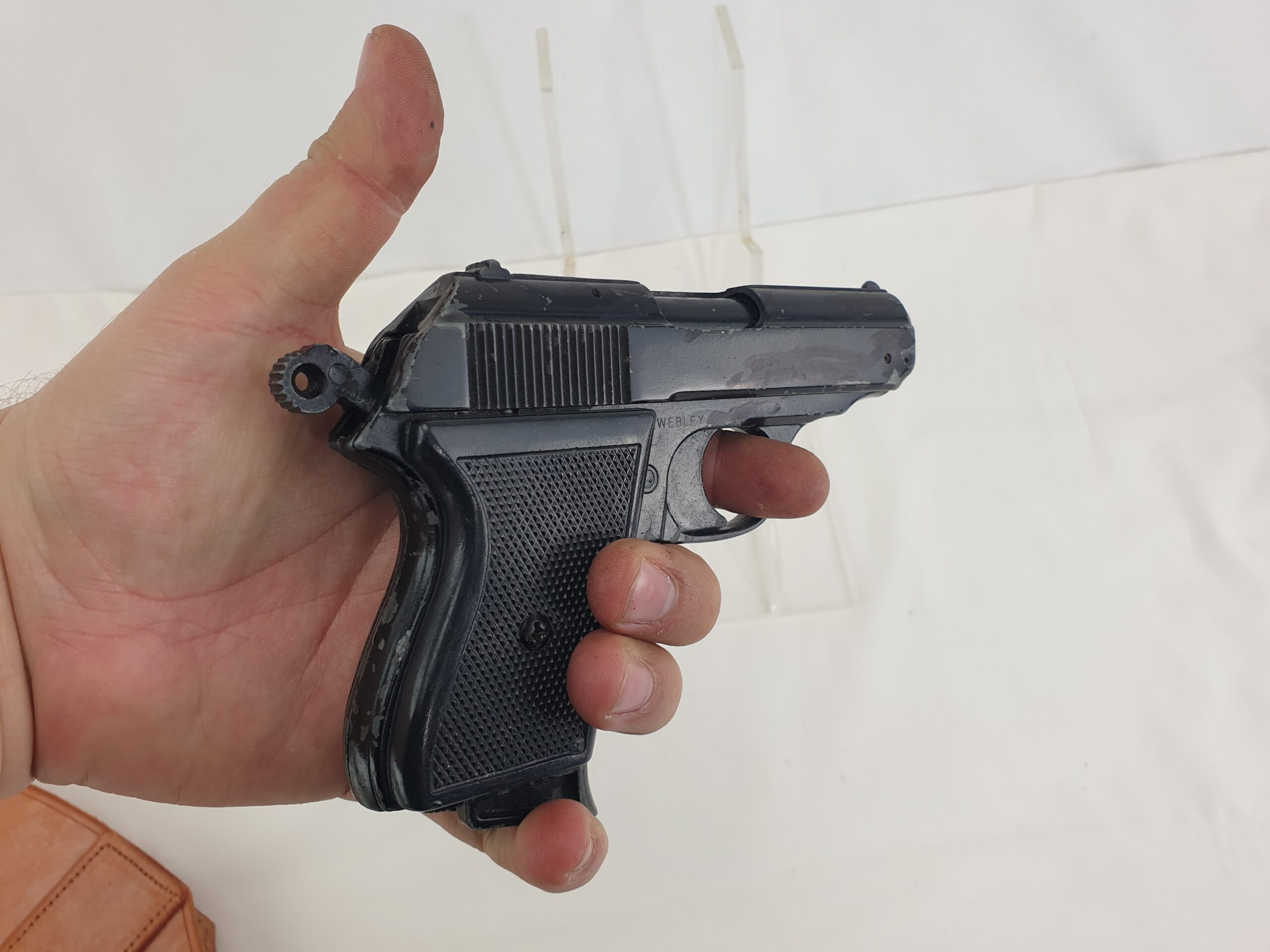Italian Bruni ME8 Police Cal 8mm Blankfire Webley Import Model of a Walther PPK and Holster - Image 9