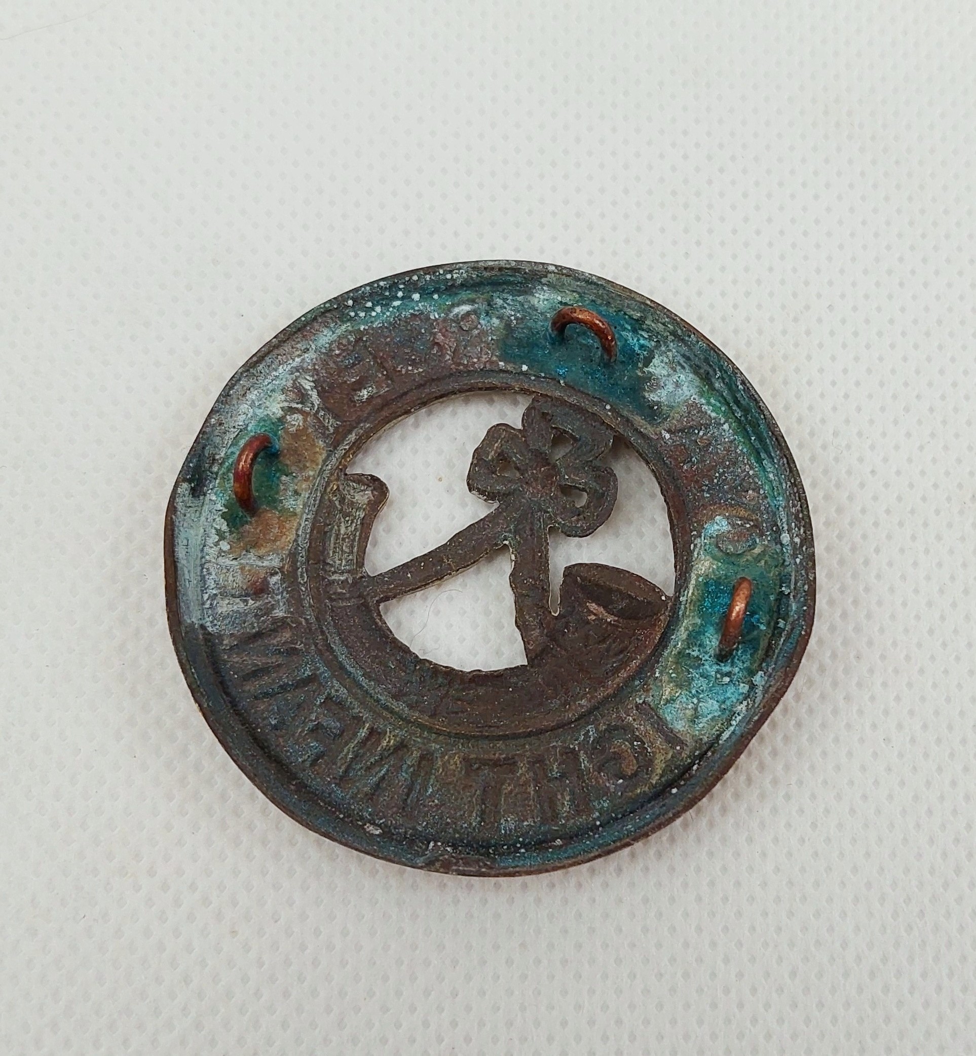 Royal Jersey Light Infantry Helmet Plate Centre - Image 2