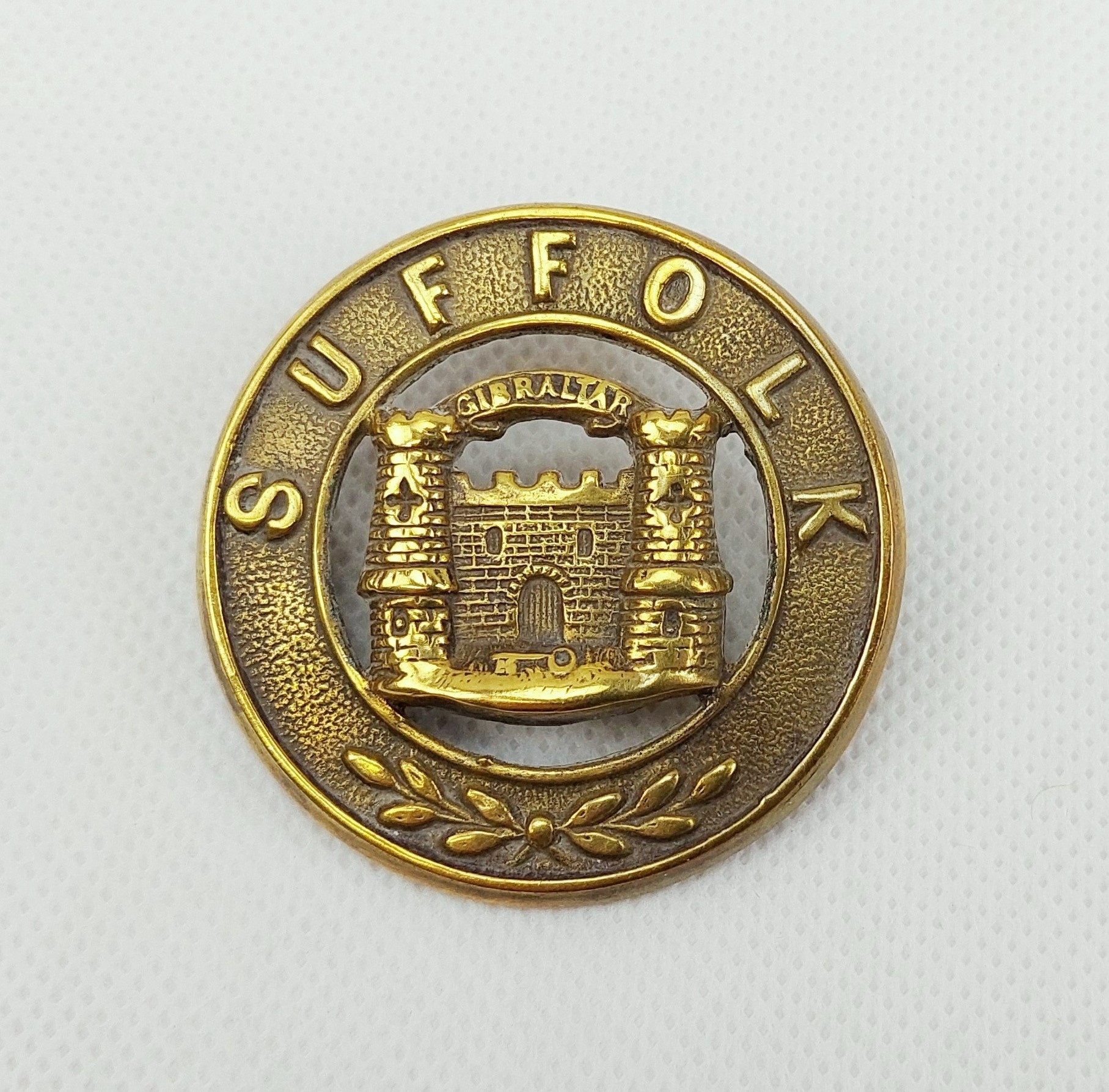 Suffolk Regiment Helmet Plate Centre