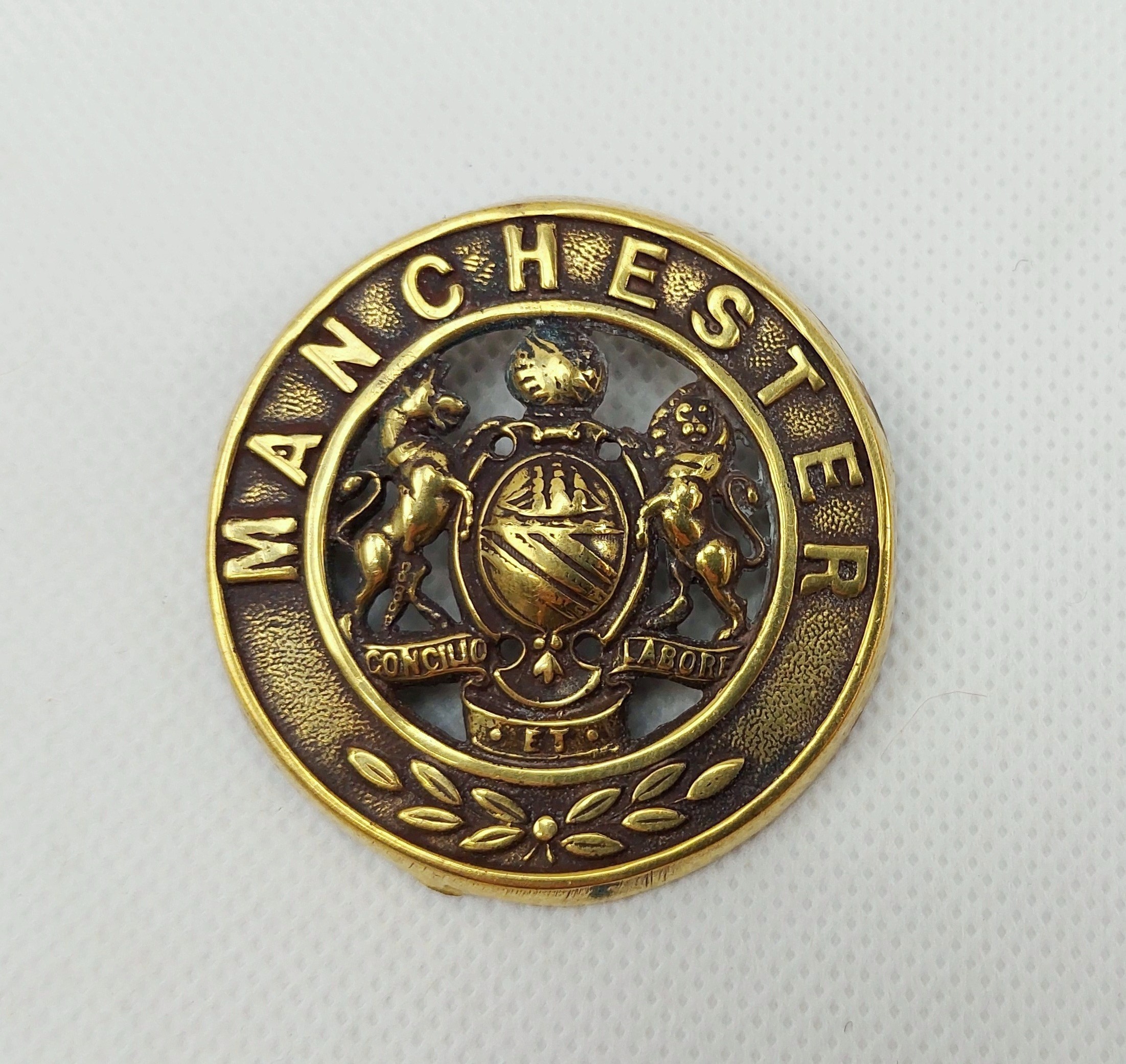 Manchester Regiment Helmet Plate Centre