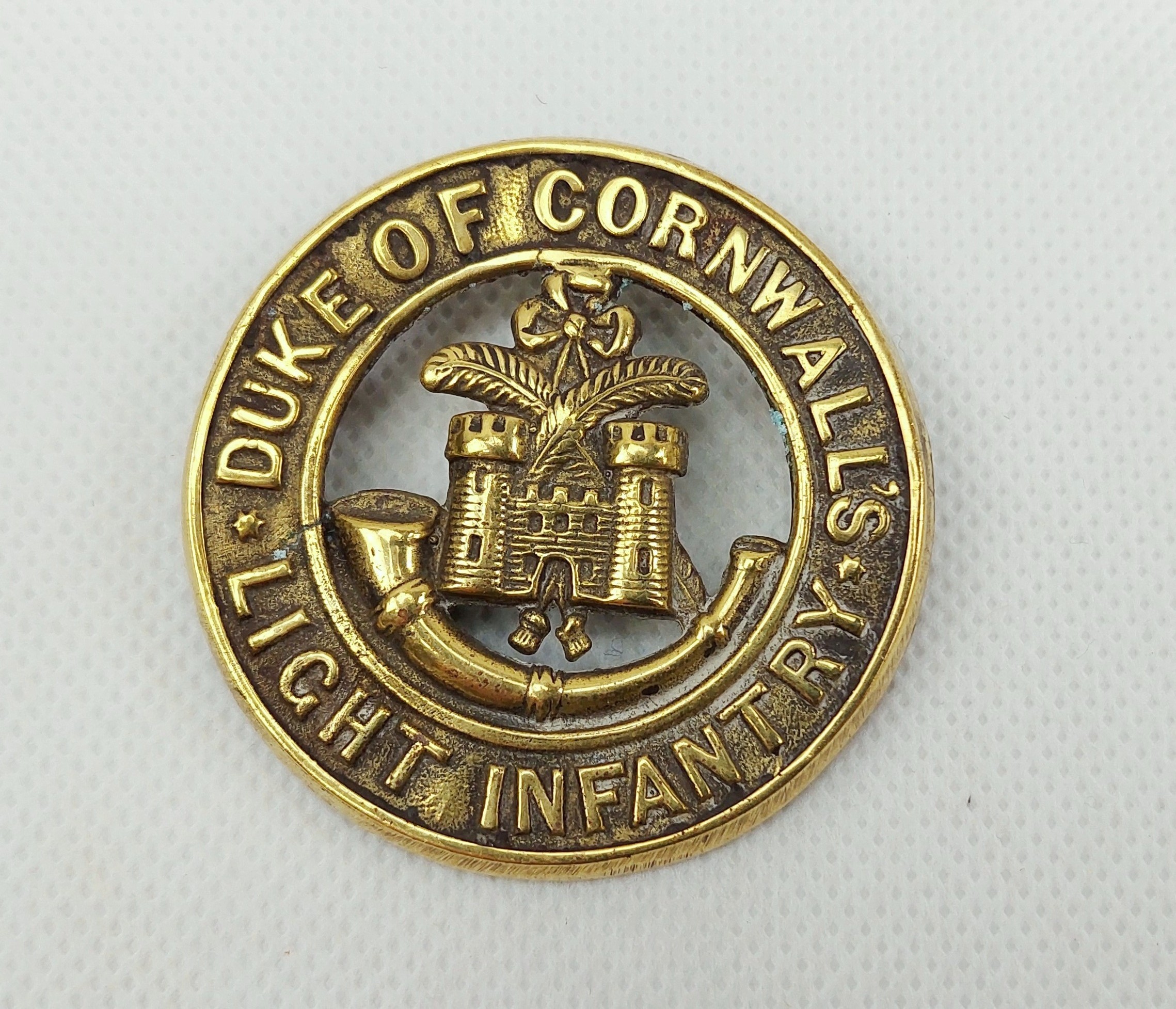 Duke of Cornwall's Light Infantry Helmet Plate Centre