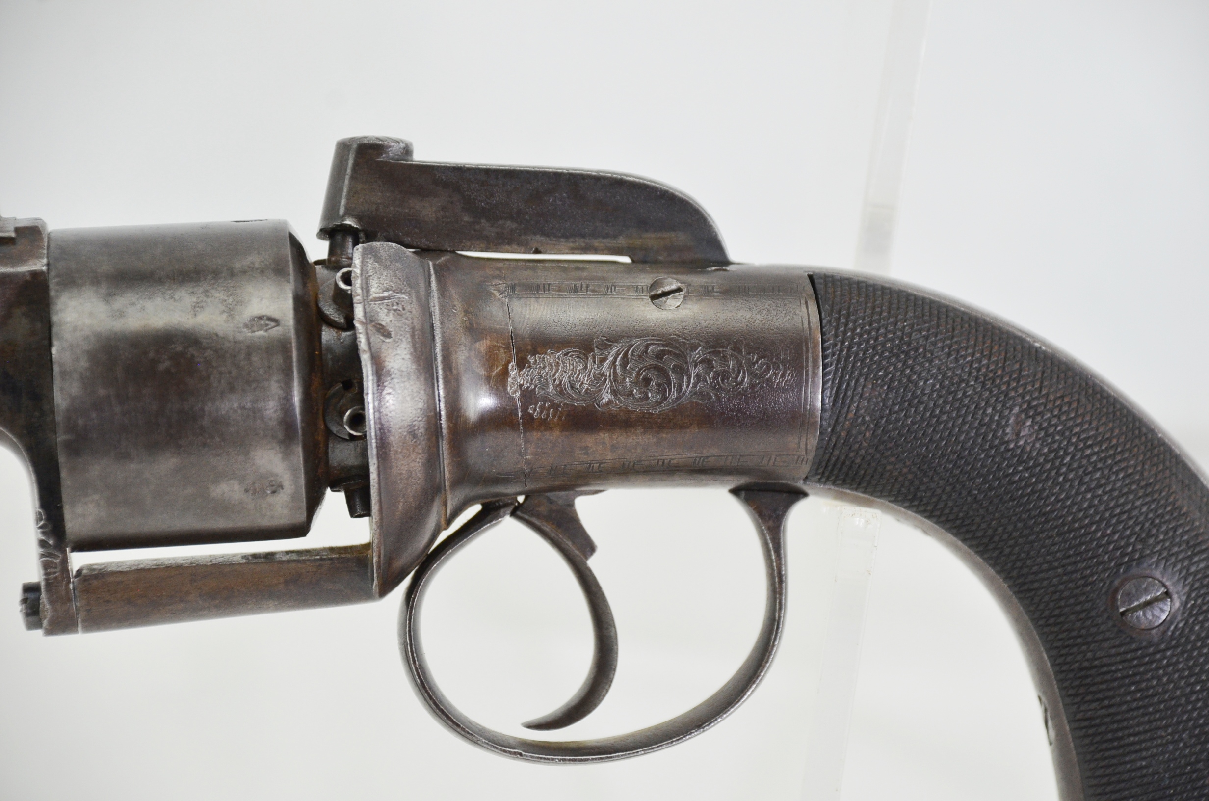 Nock Transitional 6-shot Percussion British Revolver - Image 4