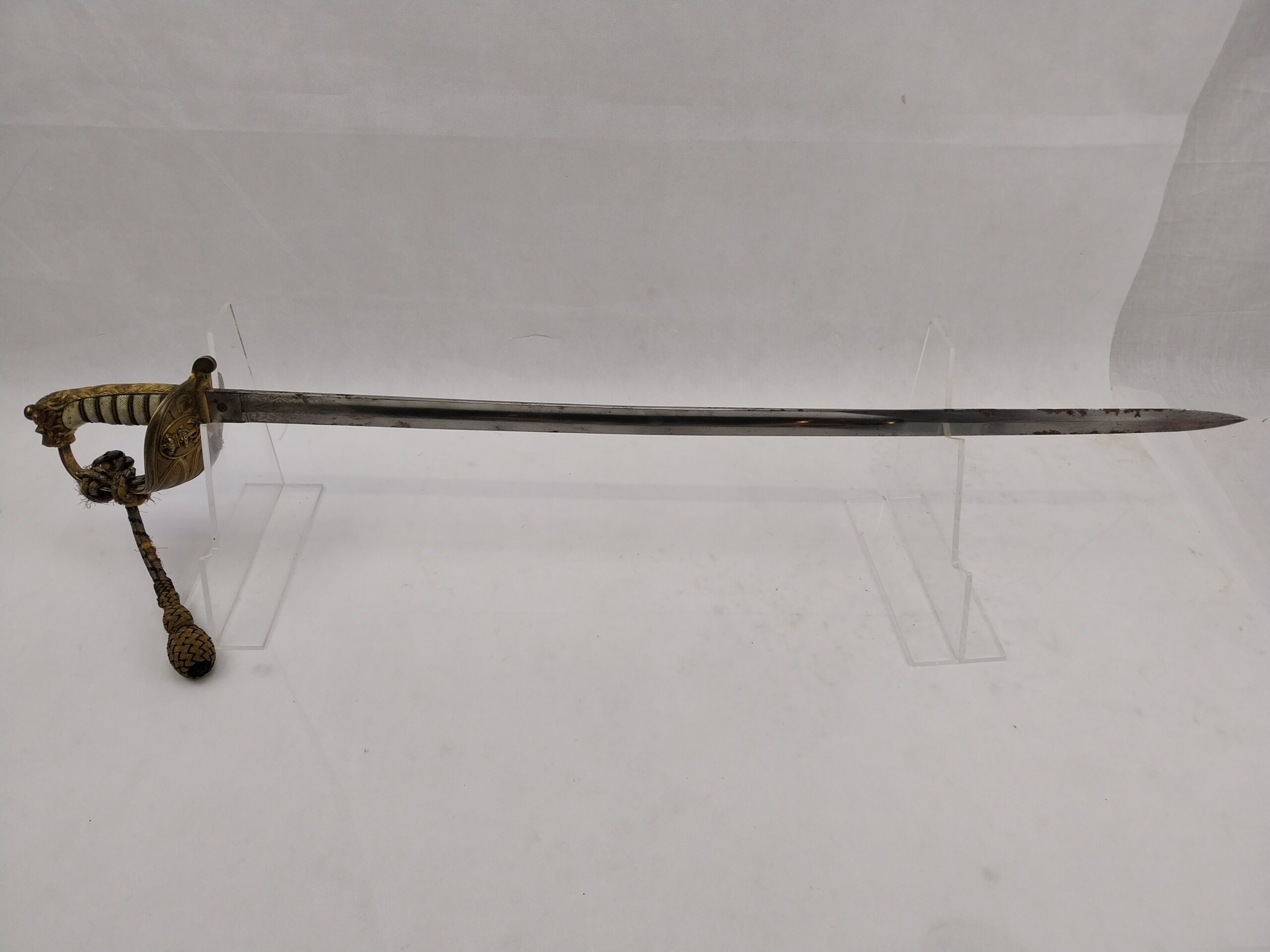Victorian 1827 Pattern Royal Navy Officers Sword and Scabbard - Image 2