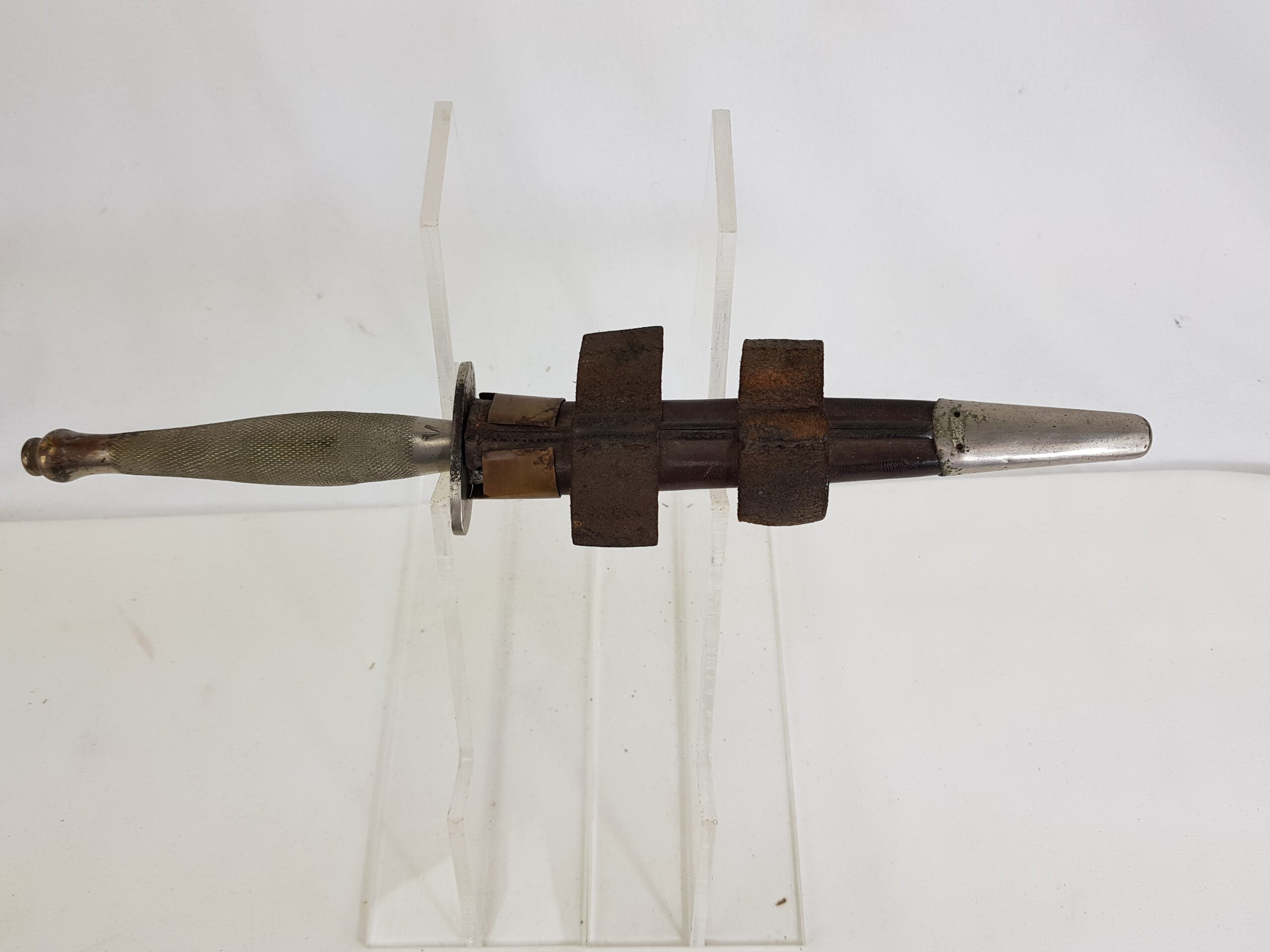 WW2 British Nickle Second Pattern Commando Fairbairn Sykes Fighting Knife belonging to John Vodden 9 Commandos - Image 12
