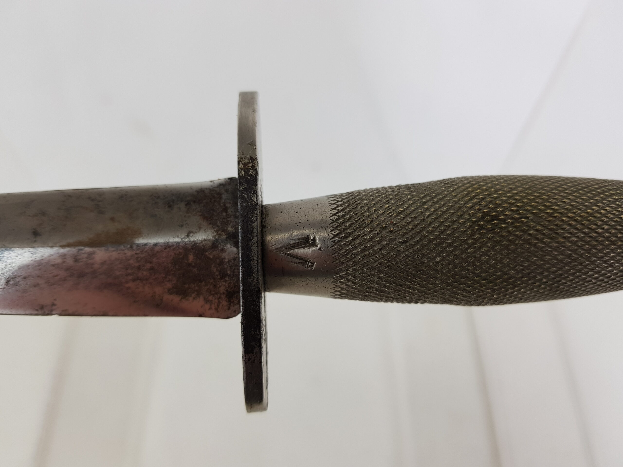 WW2 British Nickle Second Pattern Commando Fairbairn Sykes Fighting Knife belonging to John Vodden 9 Commandos - Image 5