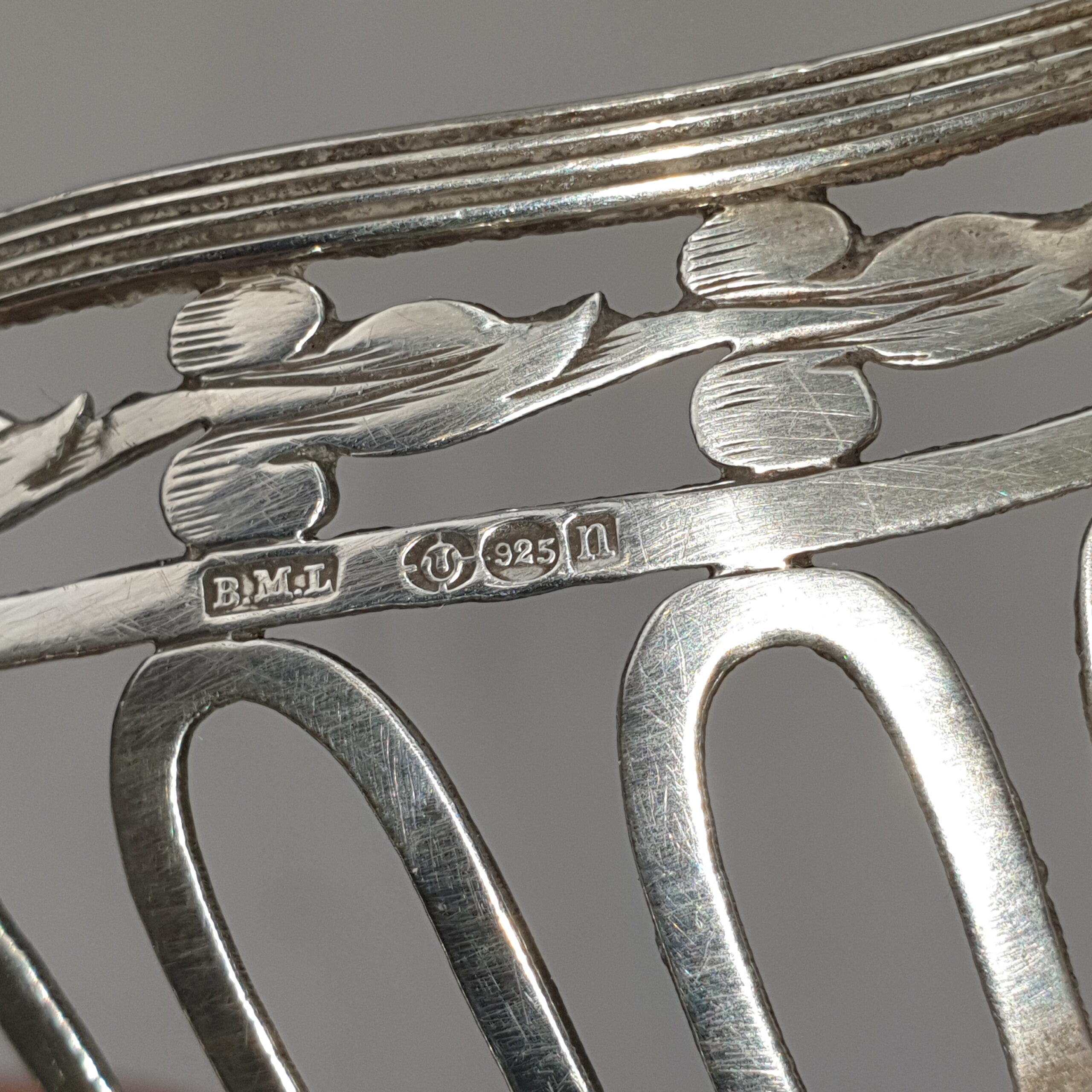 19th Century Silver Bread Basket by Pier van der Woude Family - Image 12