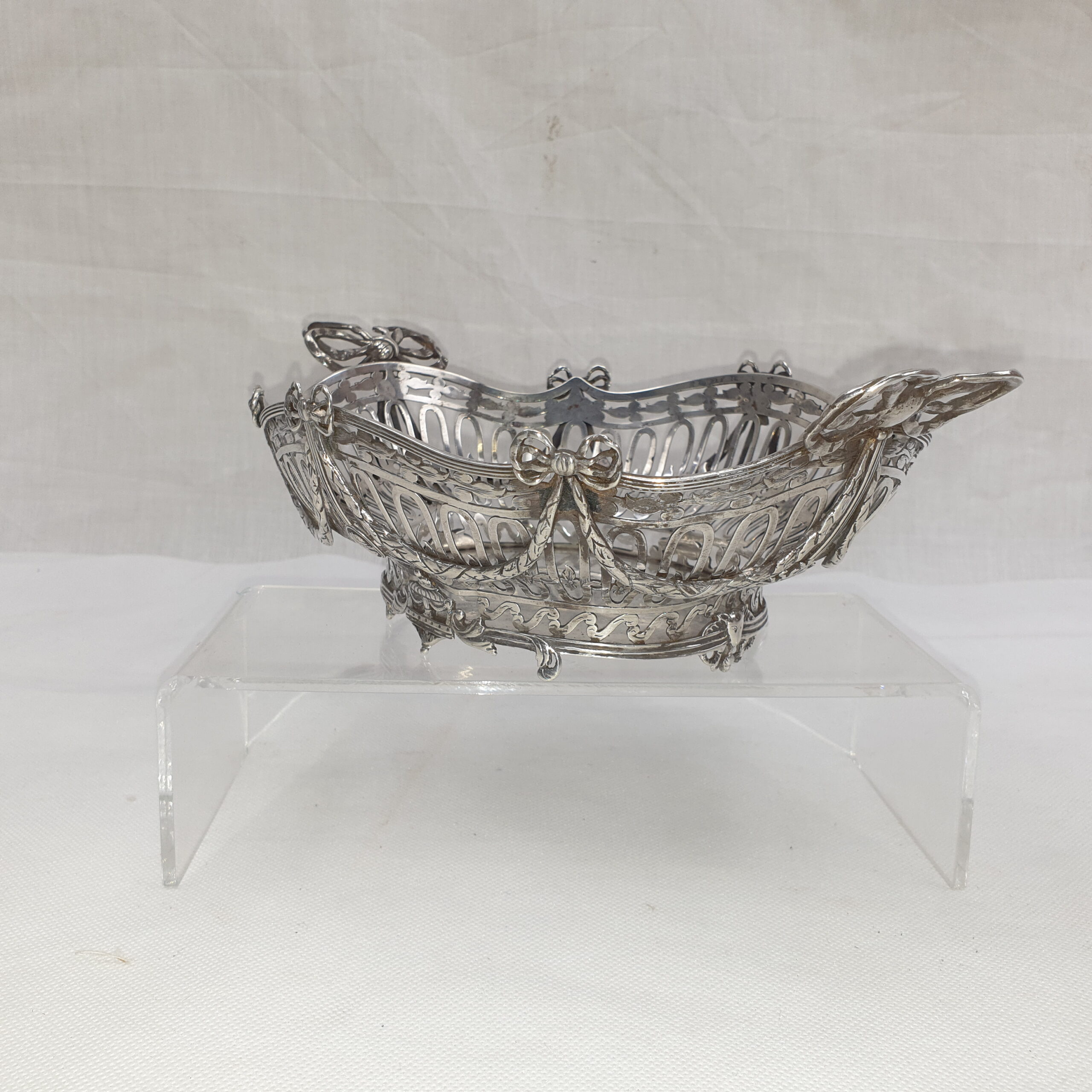 19th Century Silver Bread Basket by Pier van der Woude Family - Image 2