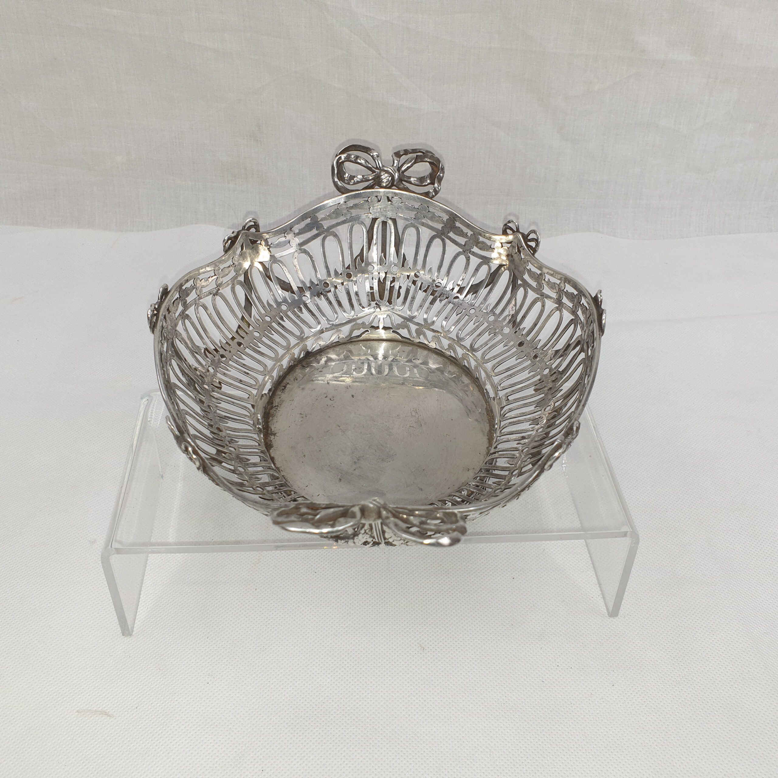 19th Century Silver Bread Basket by Pier van der Woude Family - Image 3