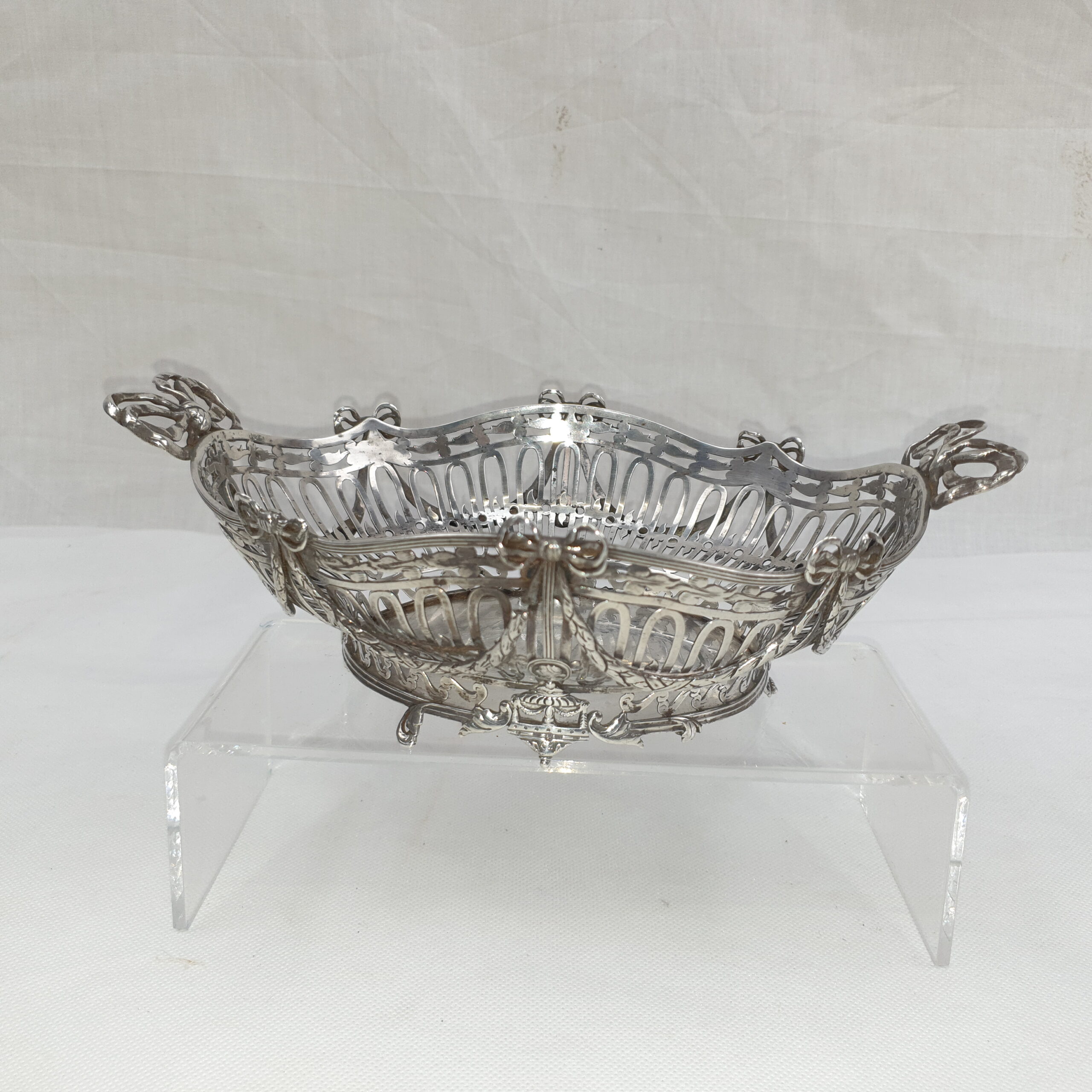 19th Century Silver Bread Basket by Pier van der Woude Family - Image 4