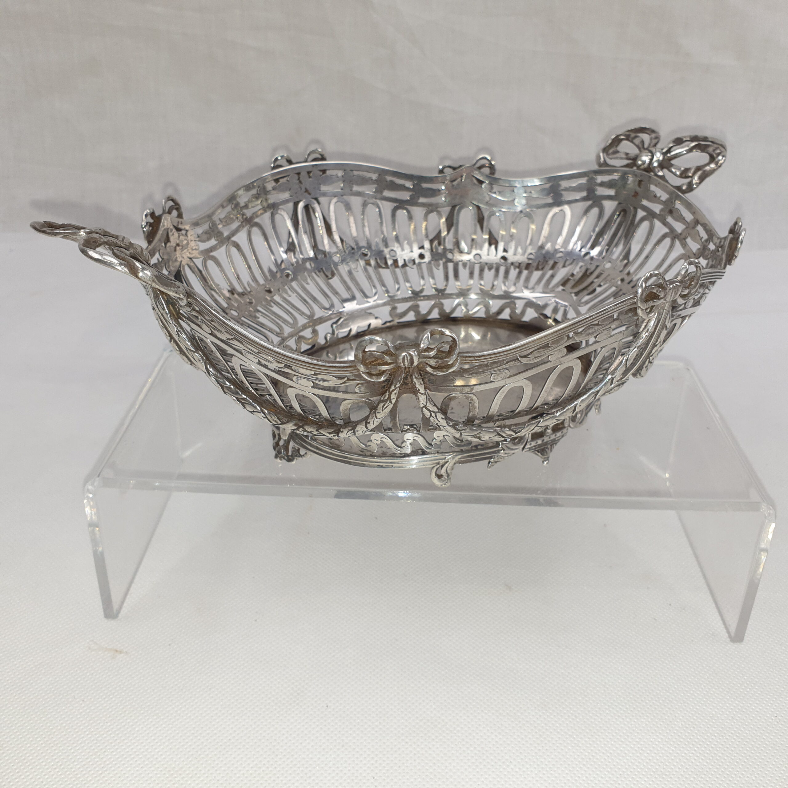 19th Century Silver Bread Basket by Pier van der Woude Family - Image 7