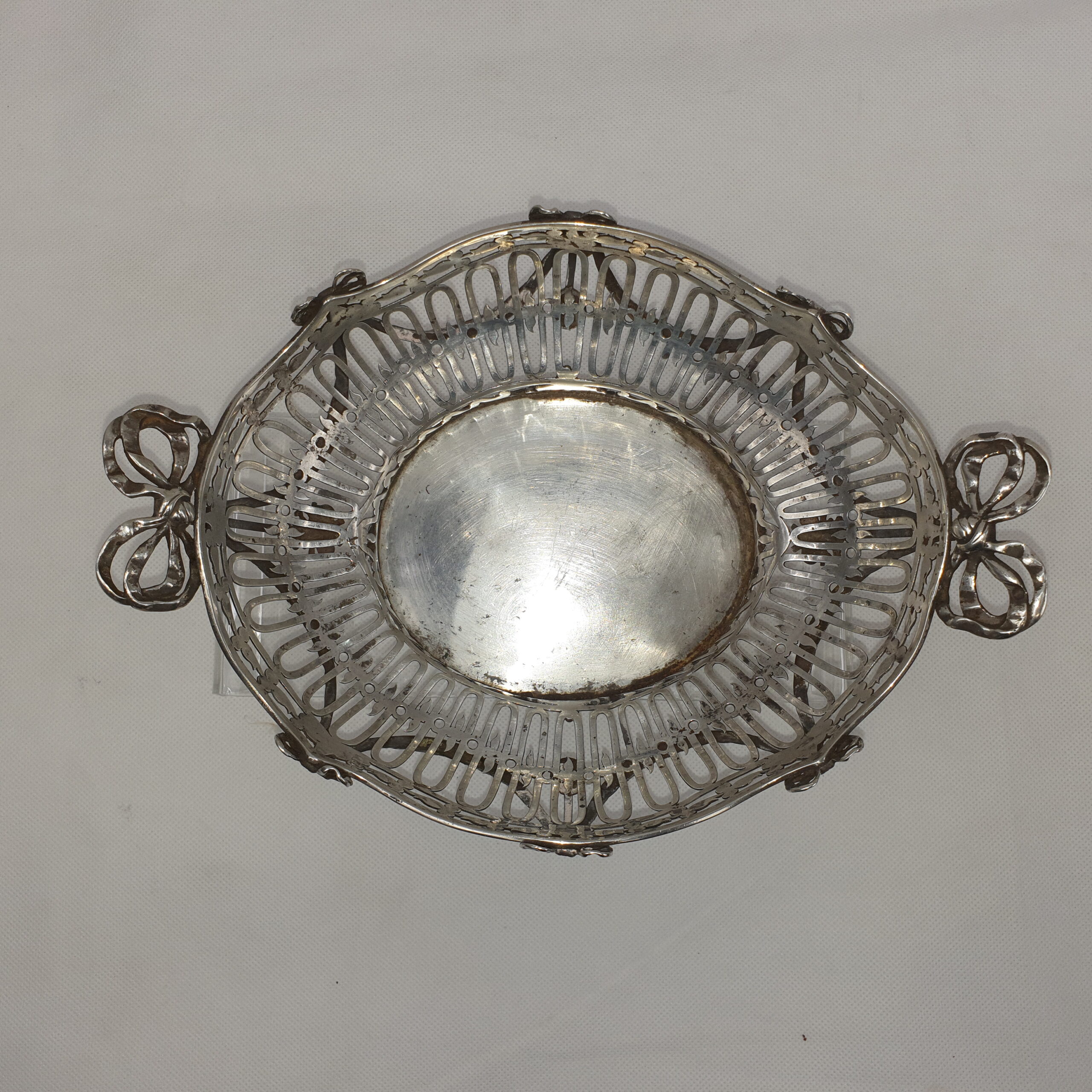 19th Century Silver Bread Basket by Pier van der Woude Family - Image 8