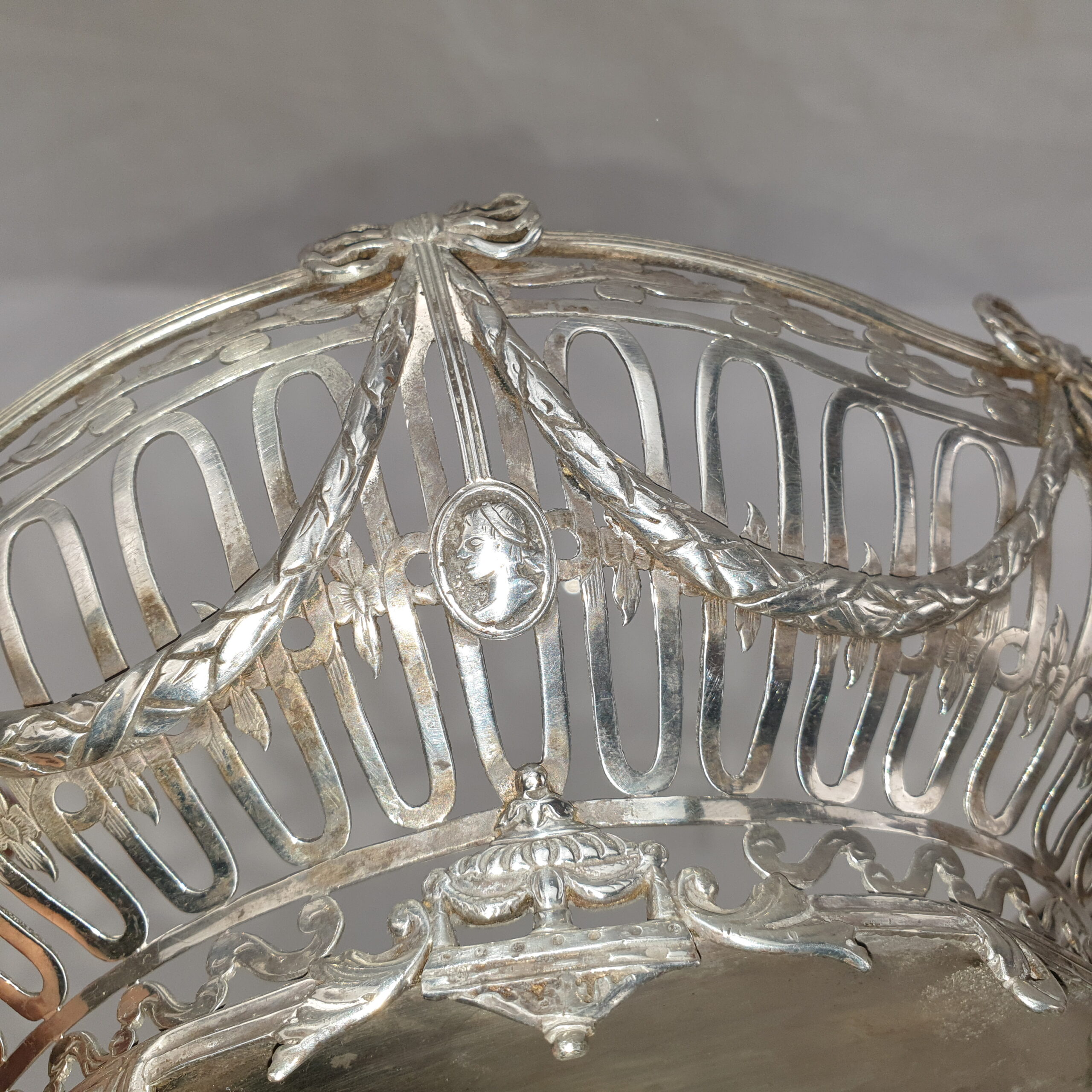 19th Century Silver Bread Basket by Pier van der Woude Family - Image 9