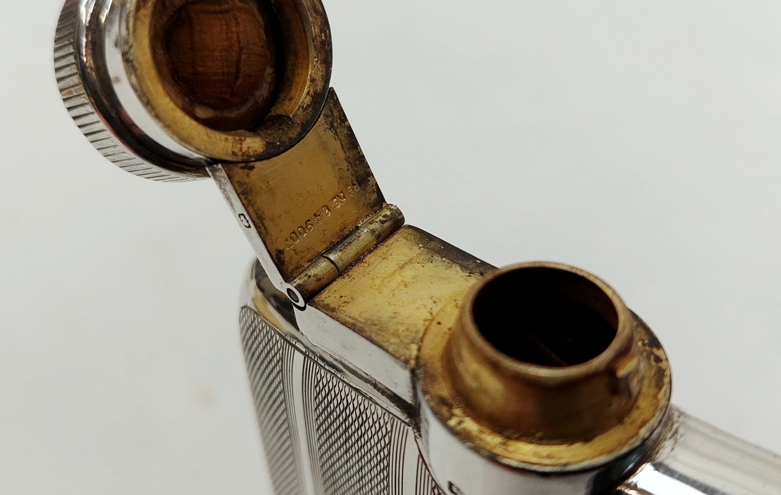 Birmingham 1929 Sterling Silver Hip Flask - Image 3