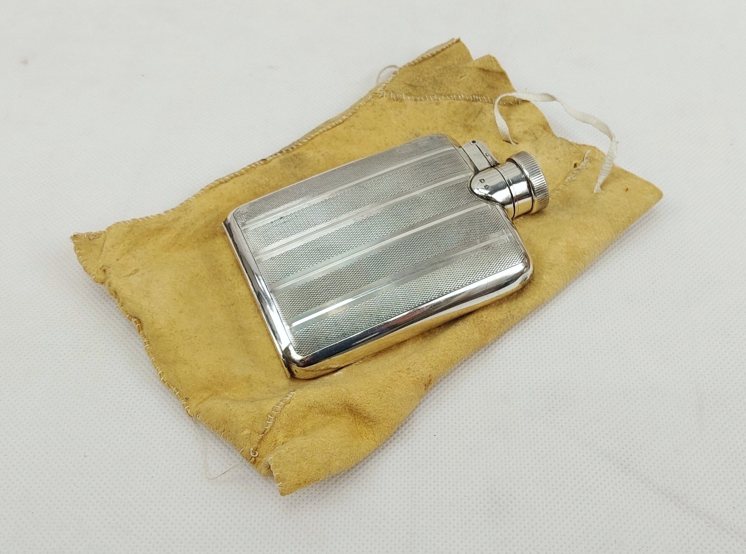 Birmingham 1929 Sterling Silver Hip Flask