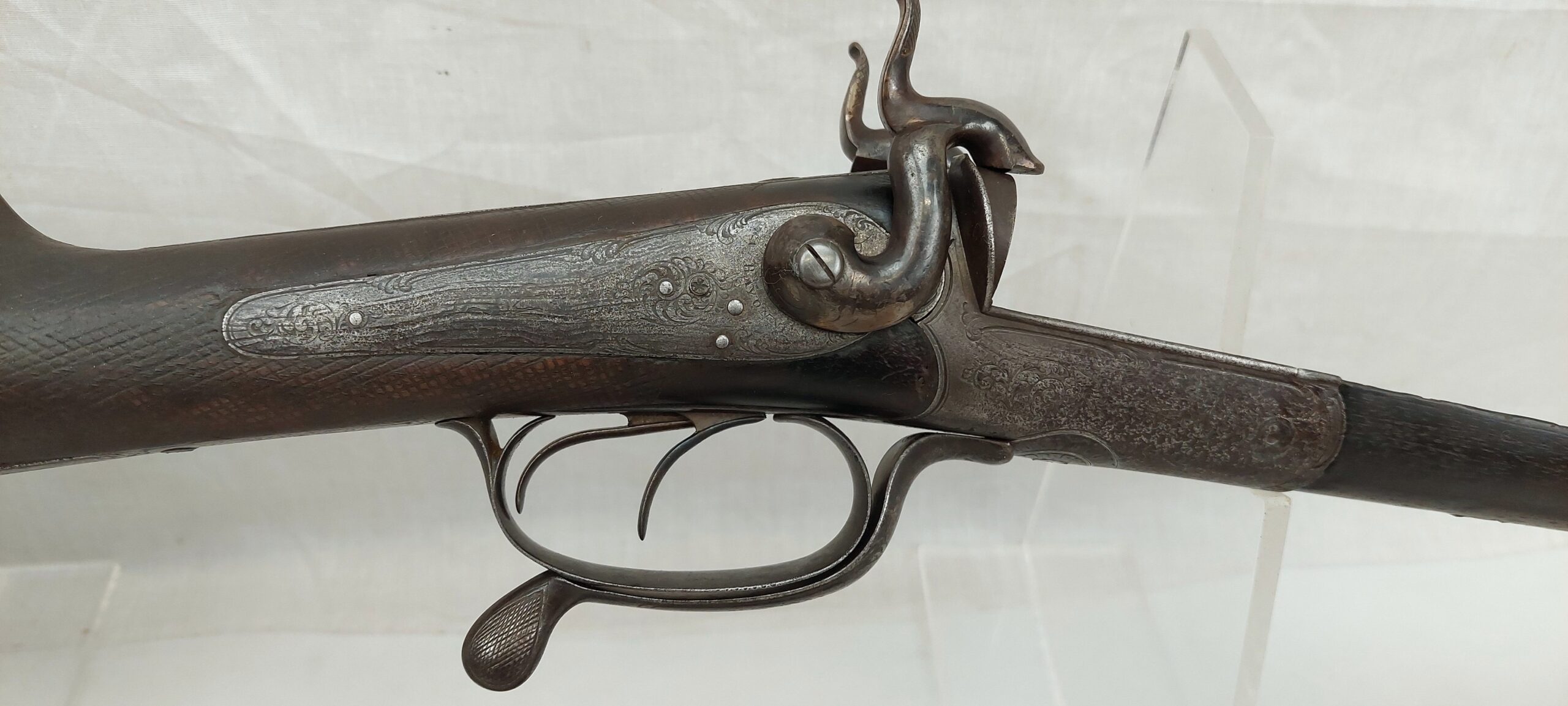 Cased Damascus Barrel Shotgun - Image 16