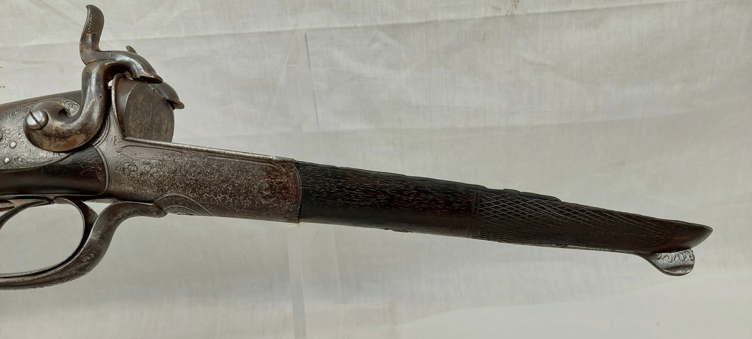 Cased Damascus Barrel Shotgun - Image 15