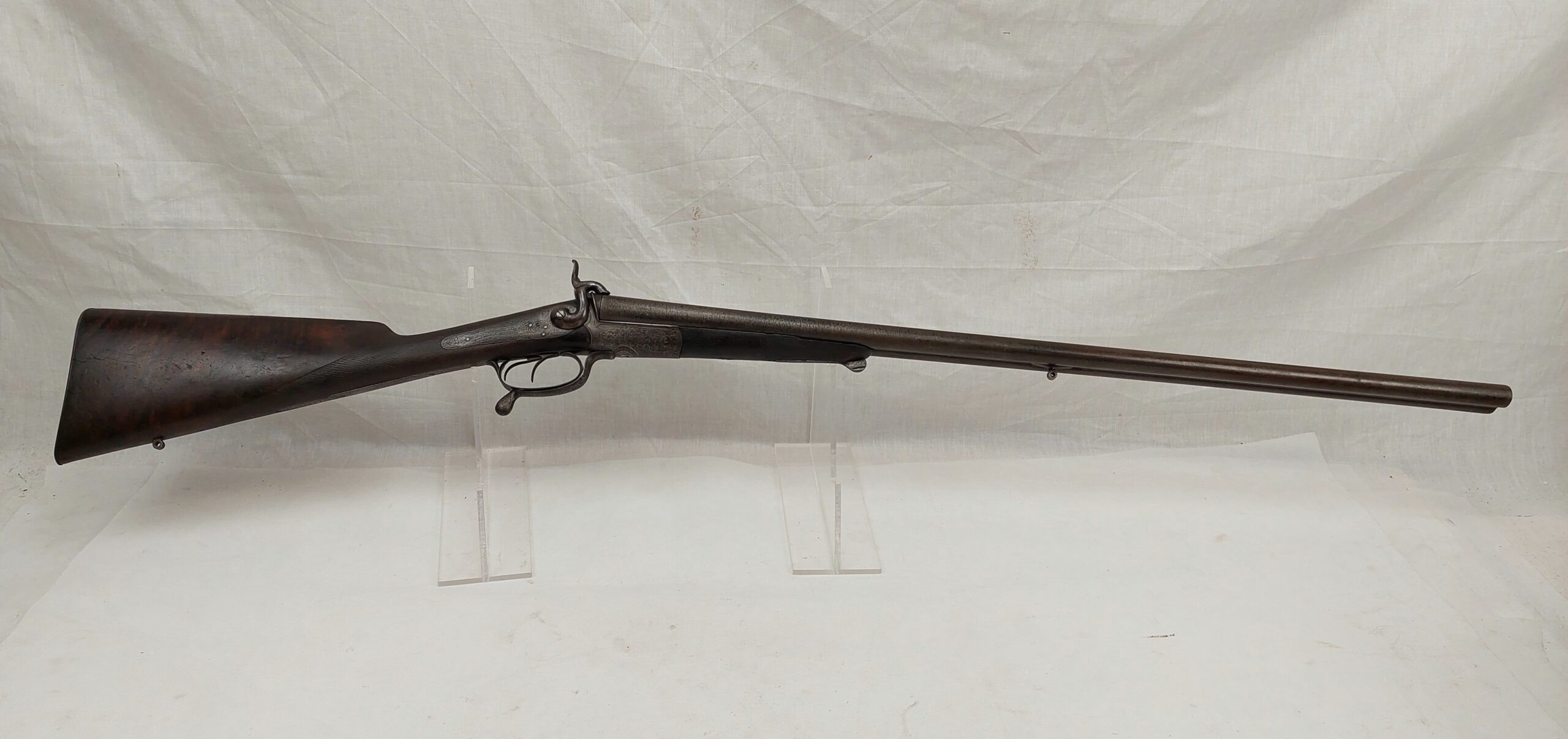 Cased Damascus Barrel Shotgun - Image 6